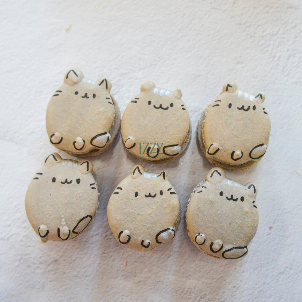 Cat Macarons - Grey Pusheen