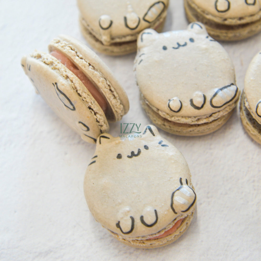 Cat Macarons - Grey Pusheen