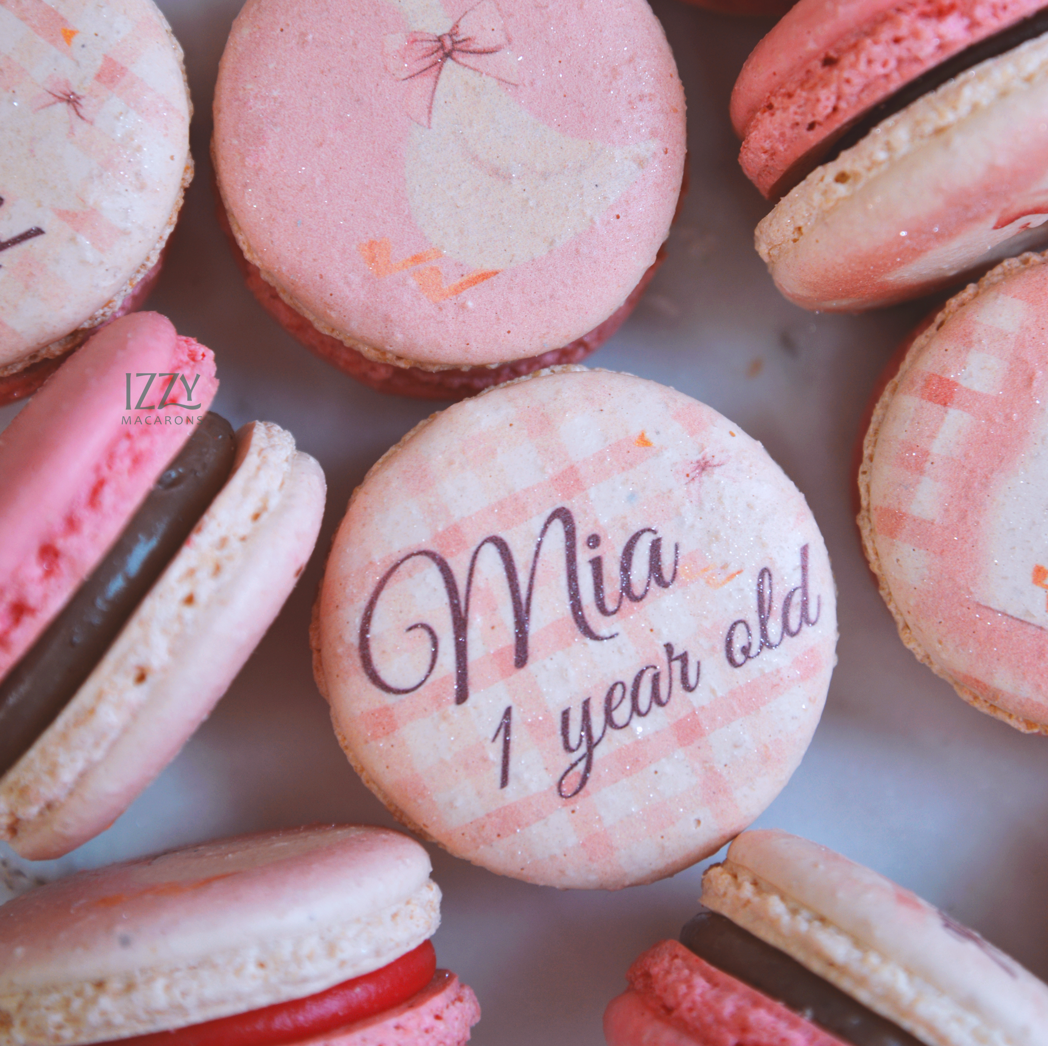 One Silly Birthday Macarons
