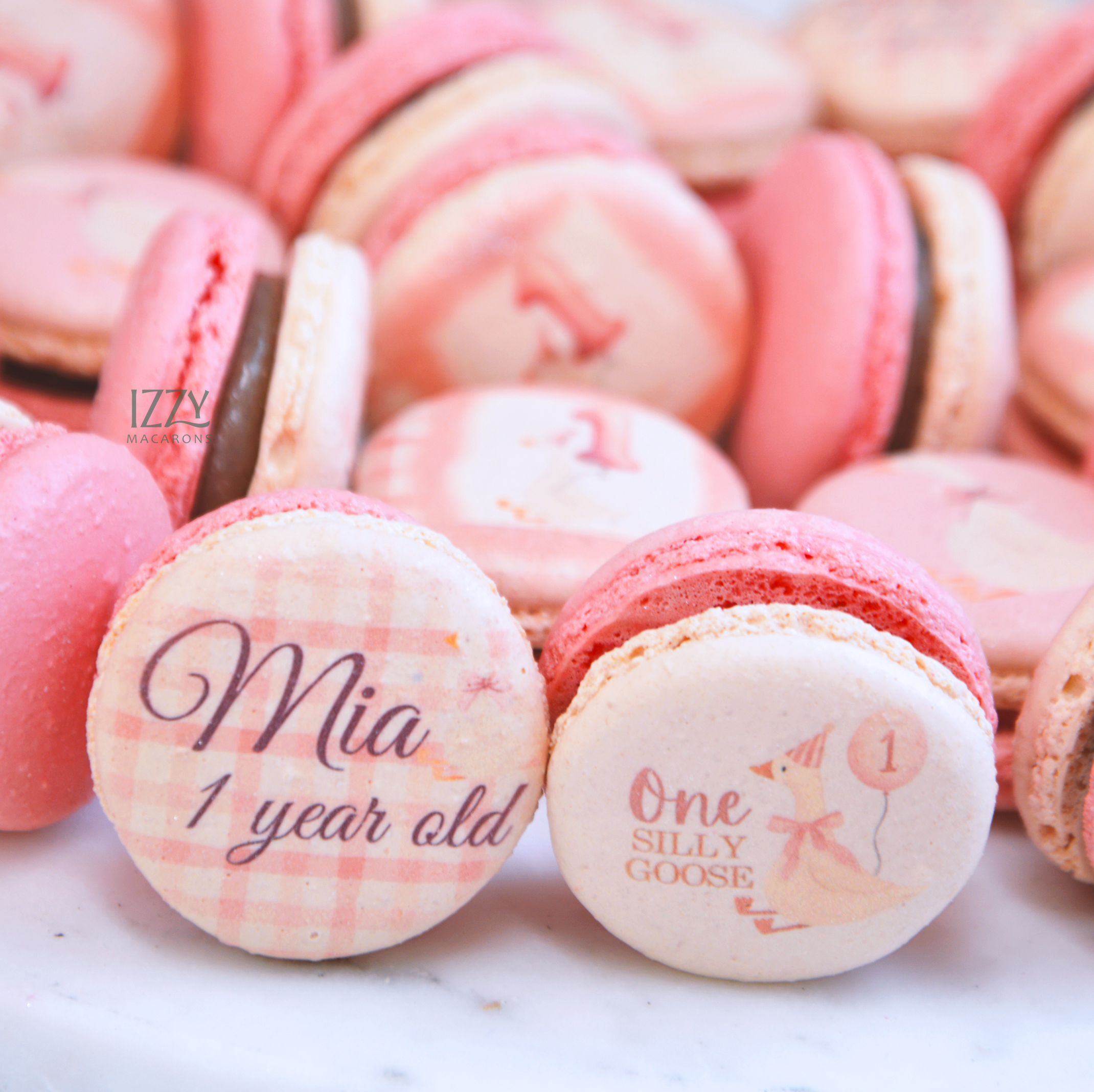 One Silly Birthday Macarons