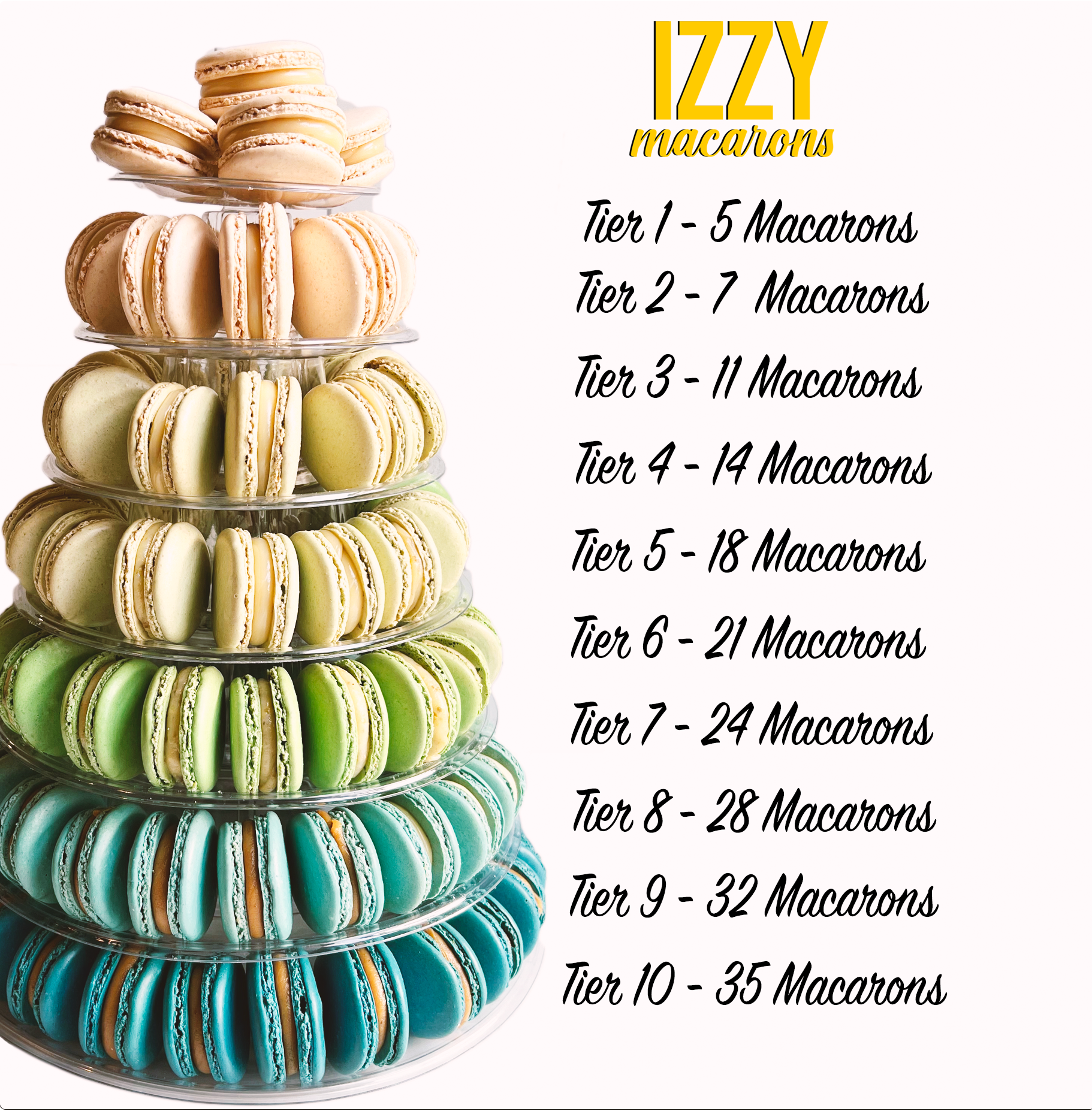 French Macarons Tower - Izzy Macarons