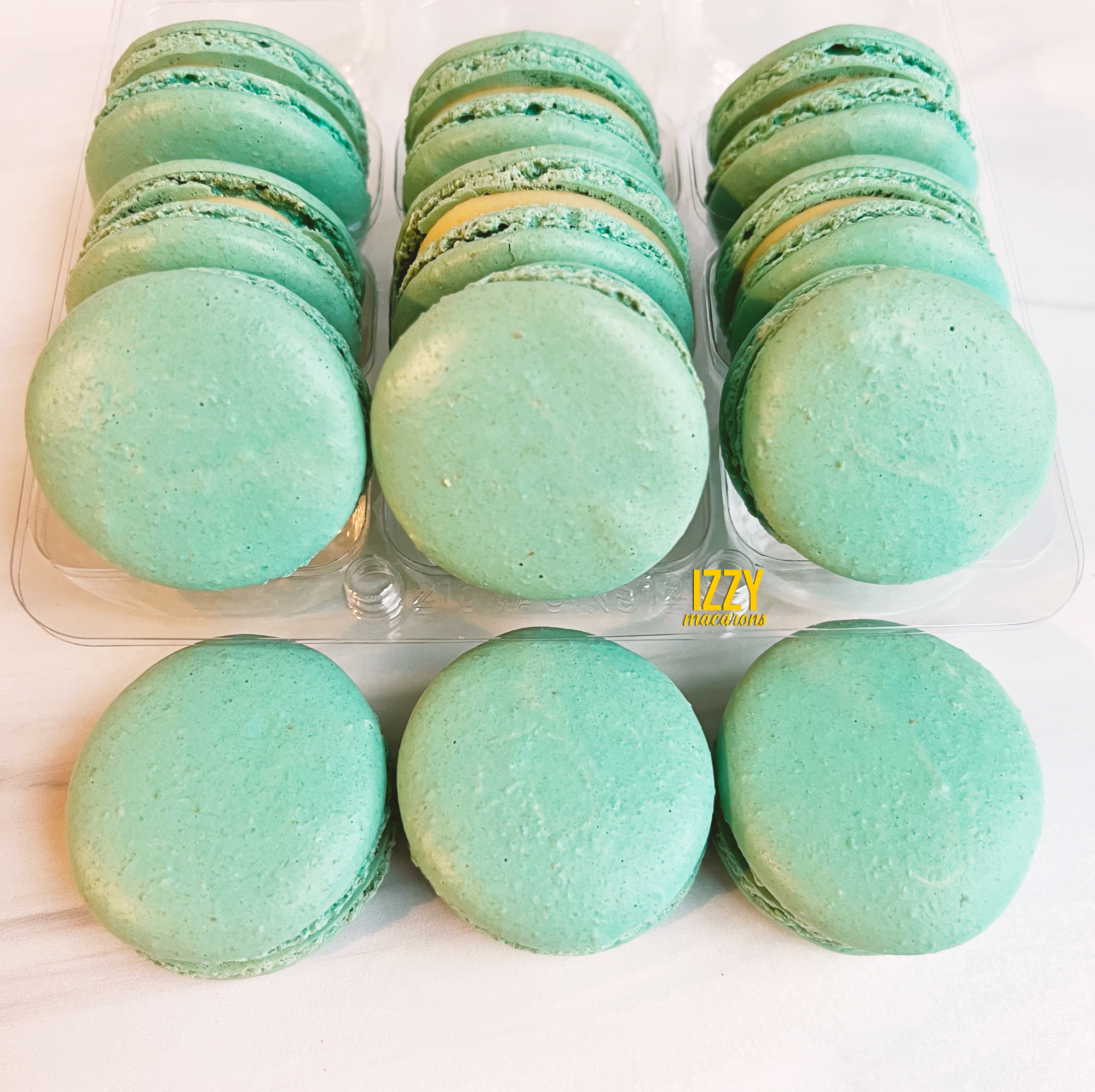 Cheesecake Light Teal - French Macarons - Tiffany