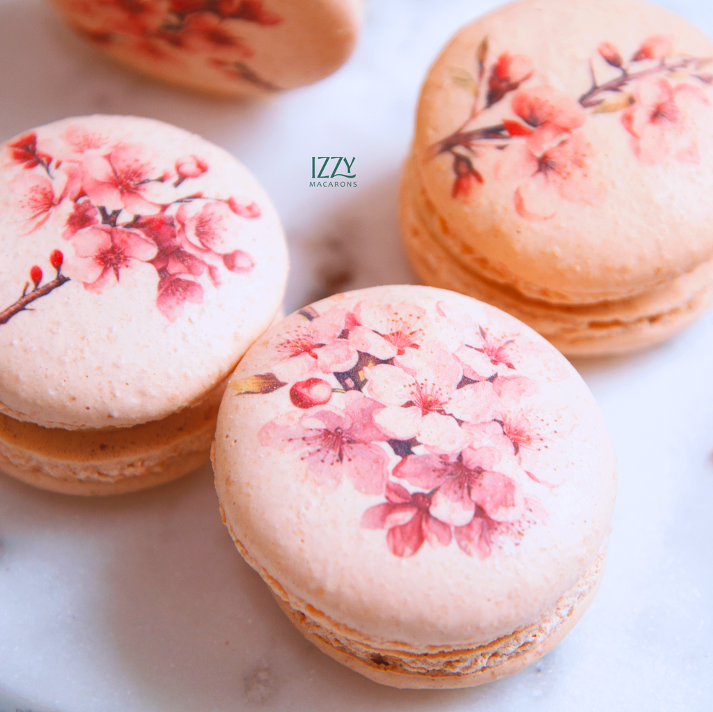 Cherry Blossom Macarons – Izzy Macarons