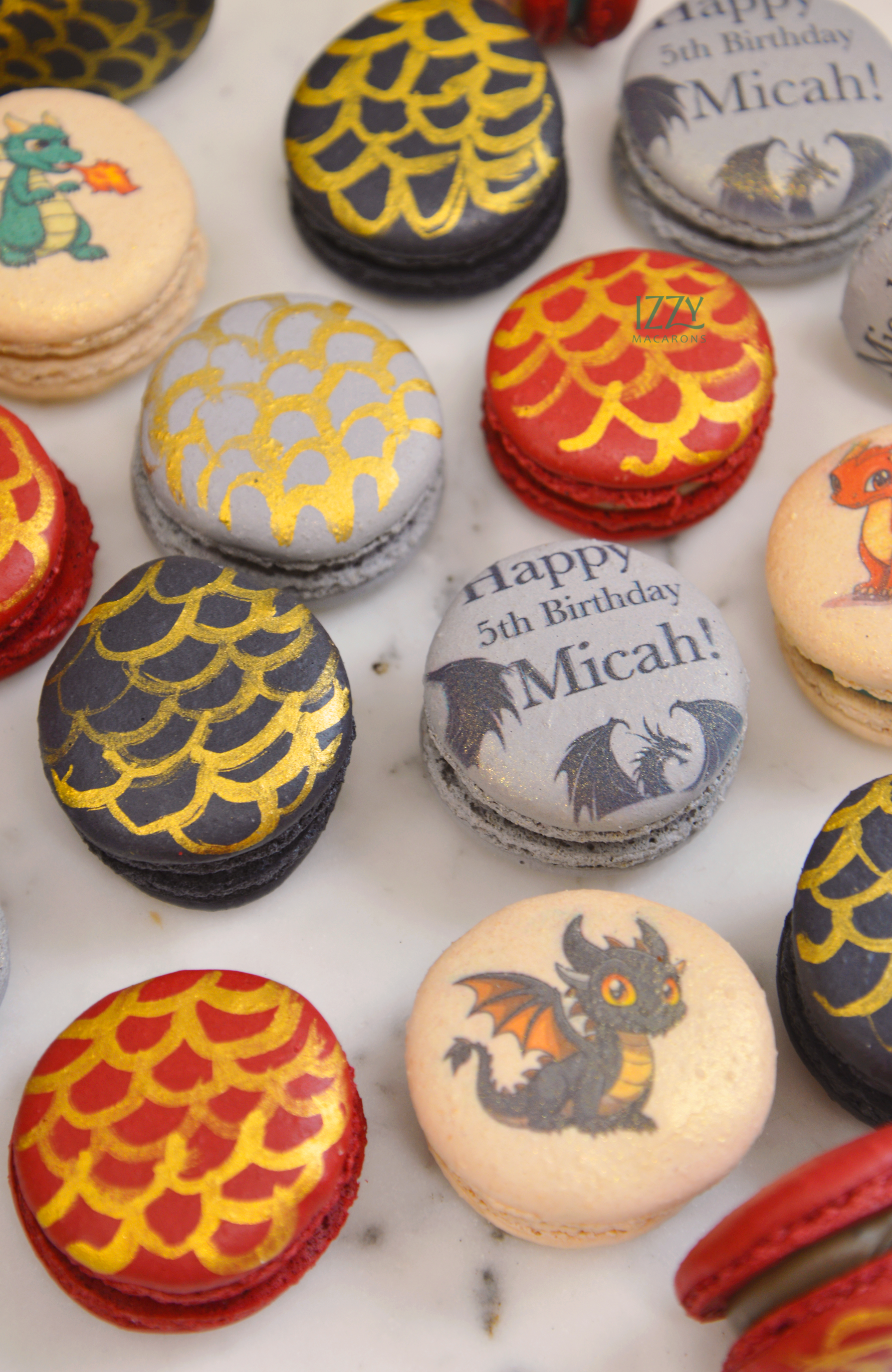 Dragon Macarons