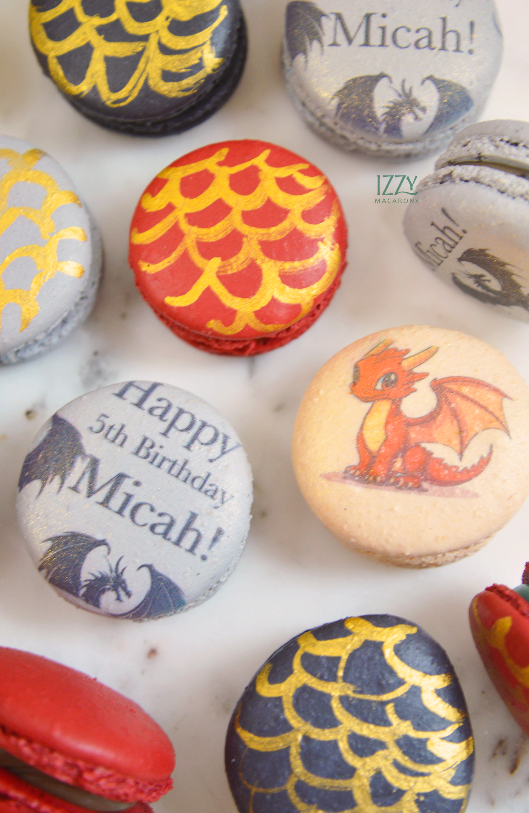Dragon Macarons