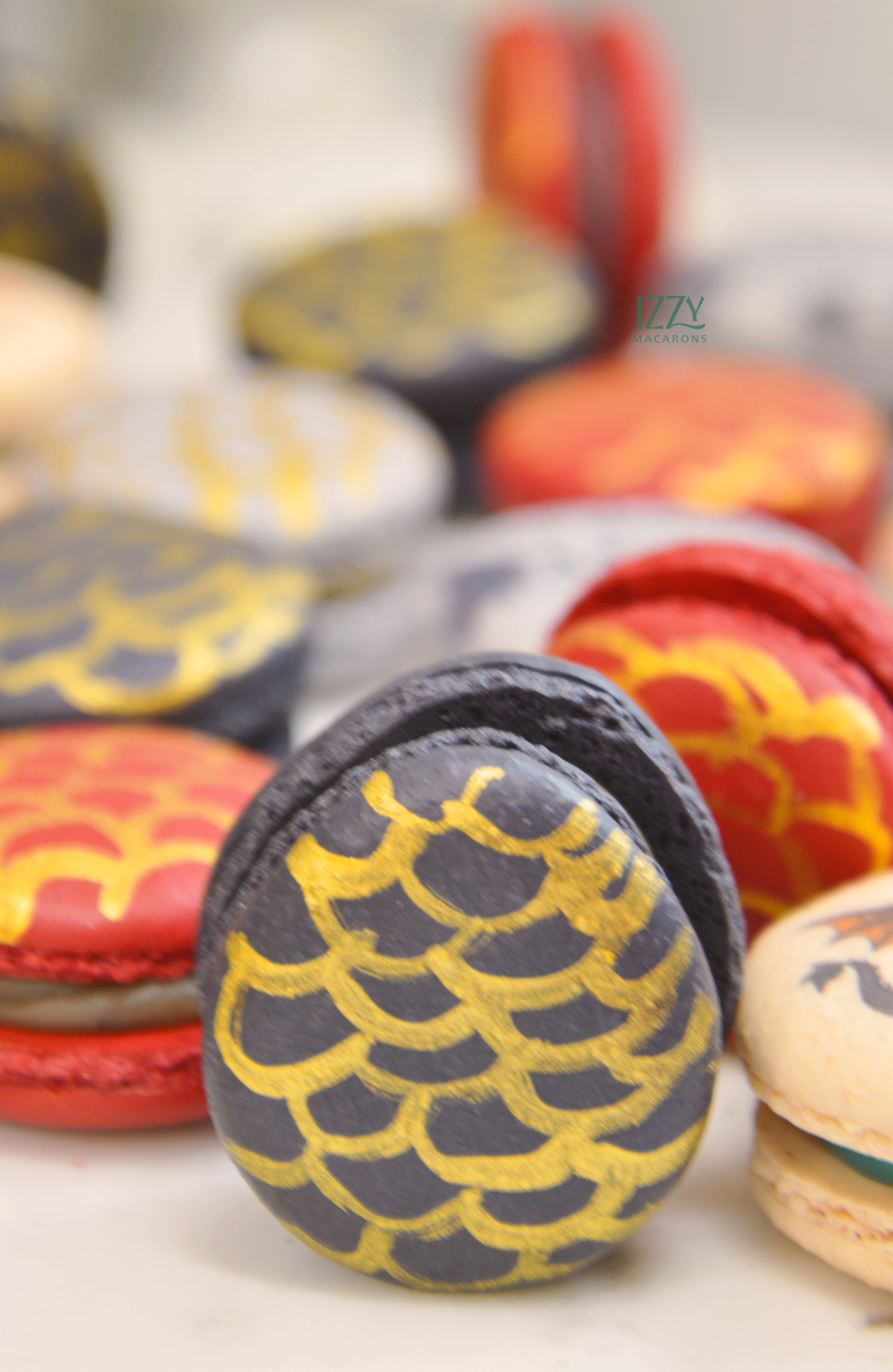 Dragon Macarons