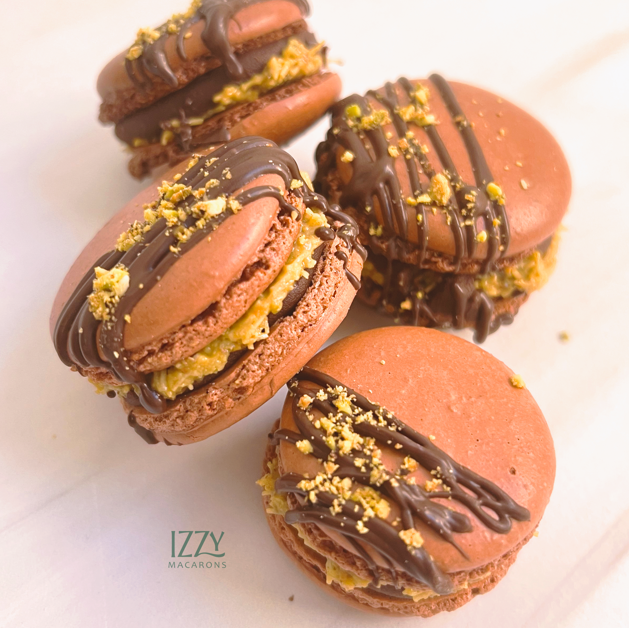 Dubai Chocolate Macarons