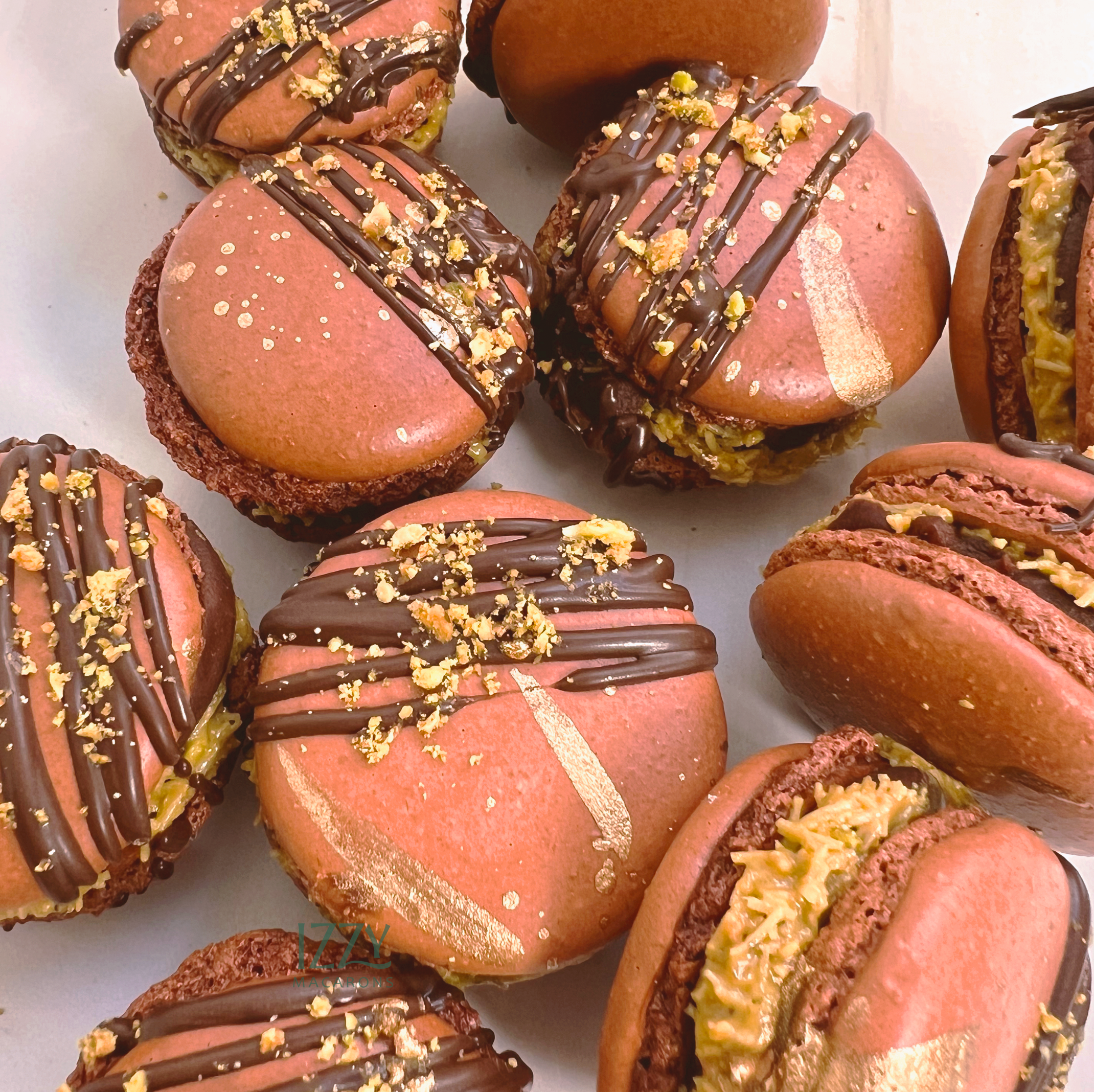 Dubai Chocolate Macarons