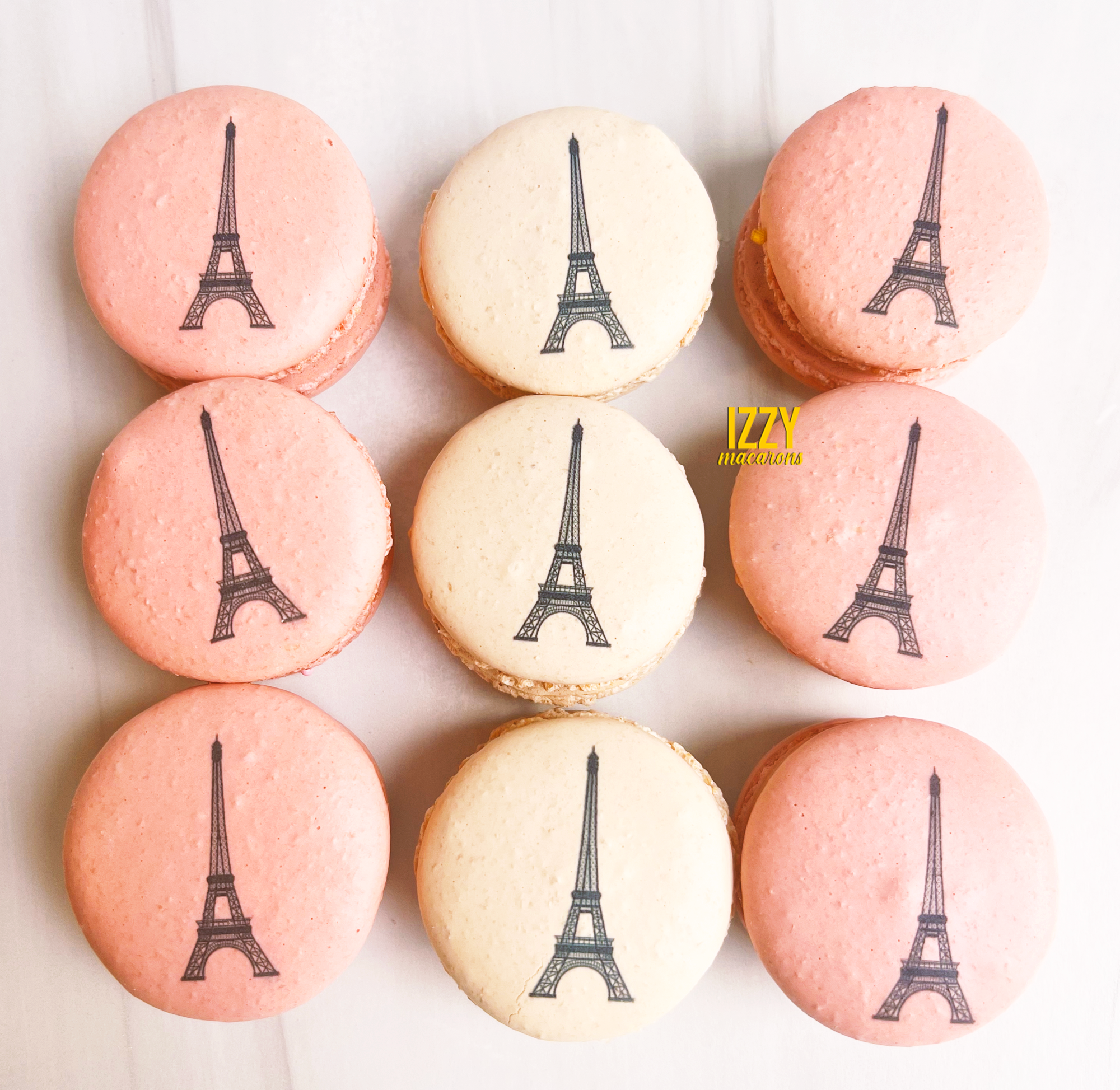 Add Prints/ Name/ Monogram Macarons - Edible Print