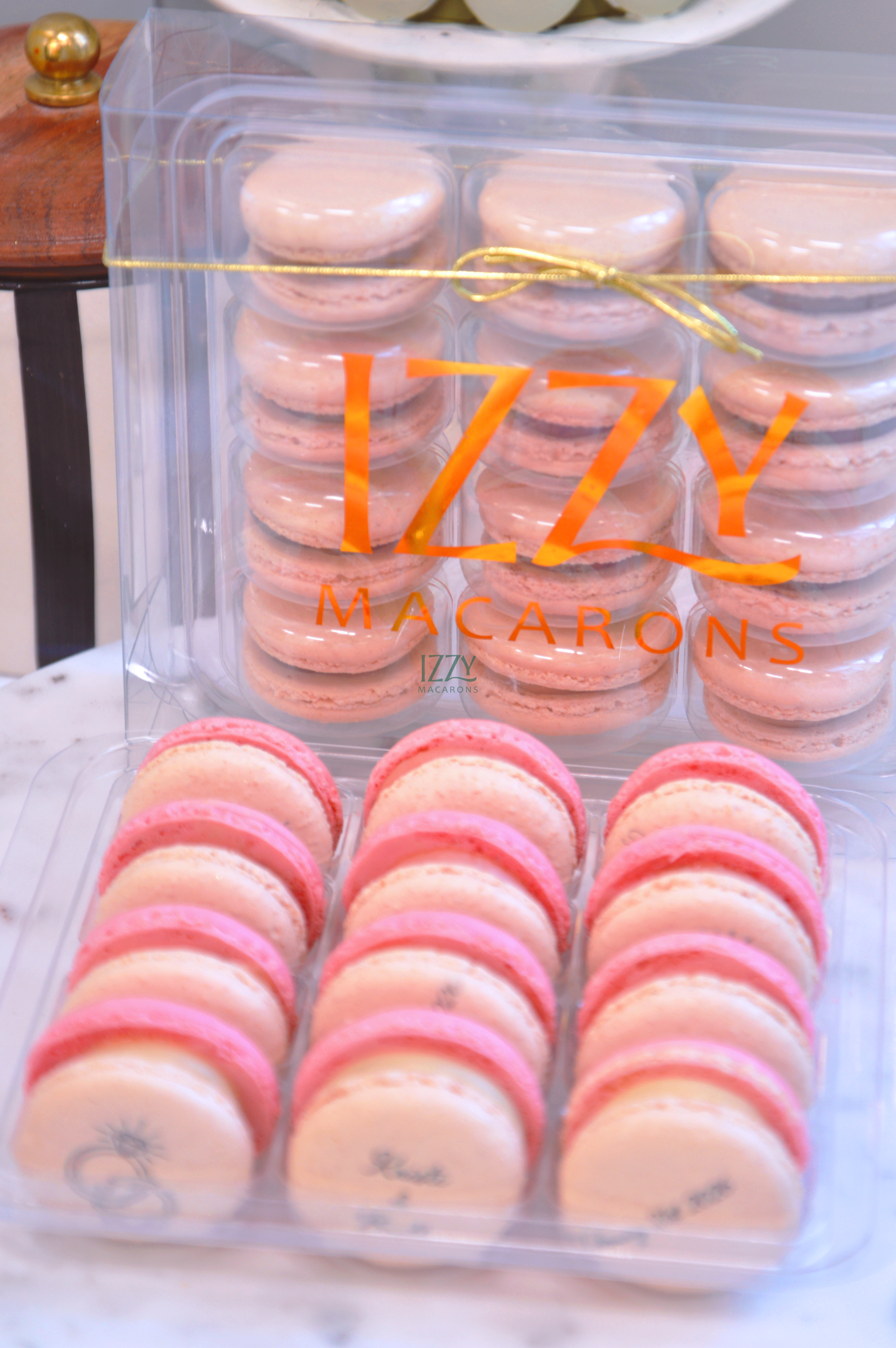 Flowers + Happy Birthday Macarons