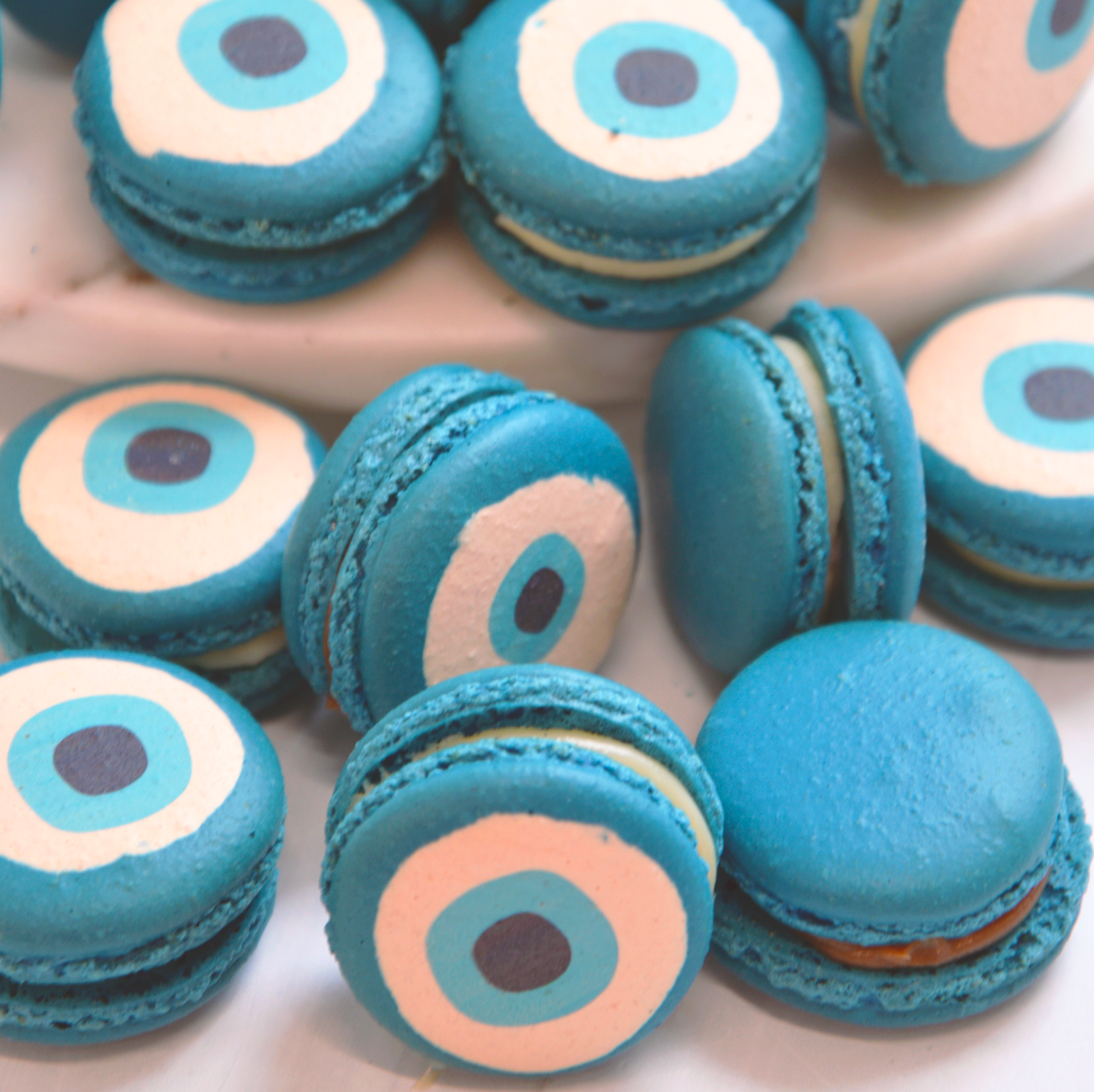 Evil Eye Macarons