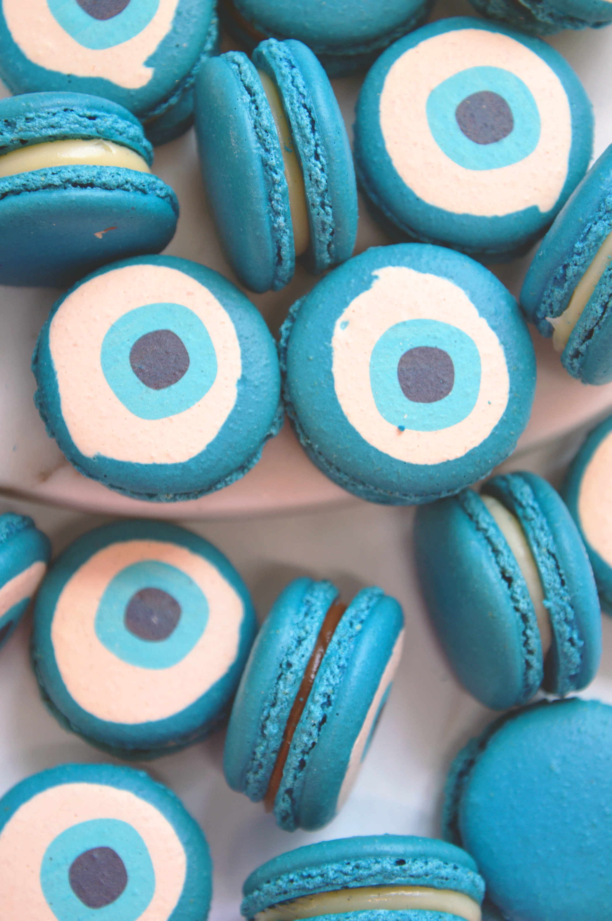 Evil Eye Macarons