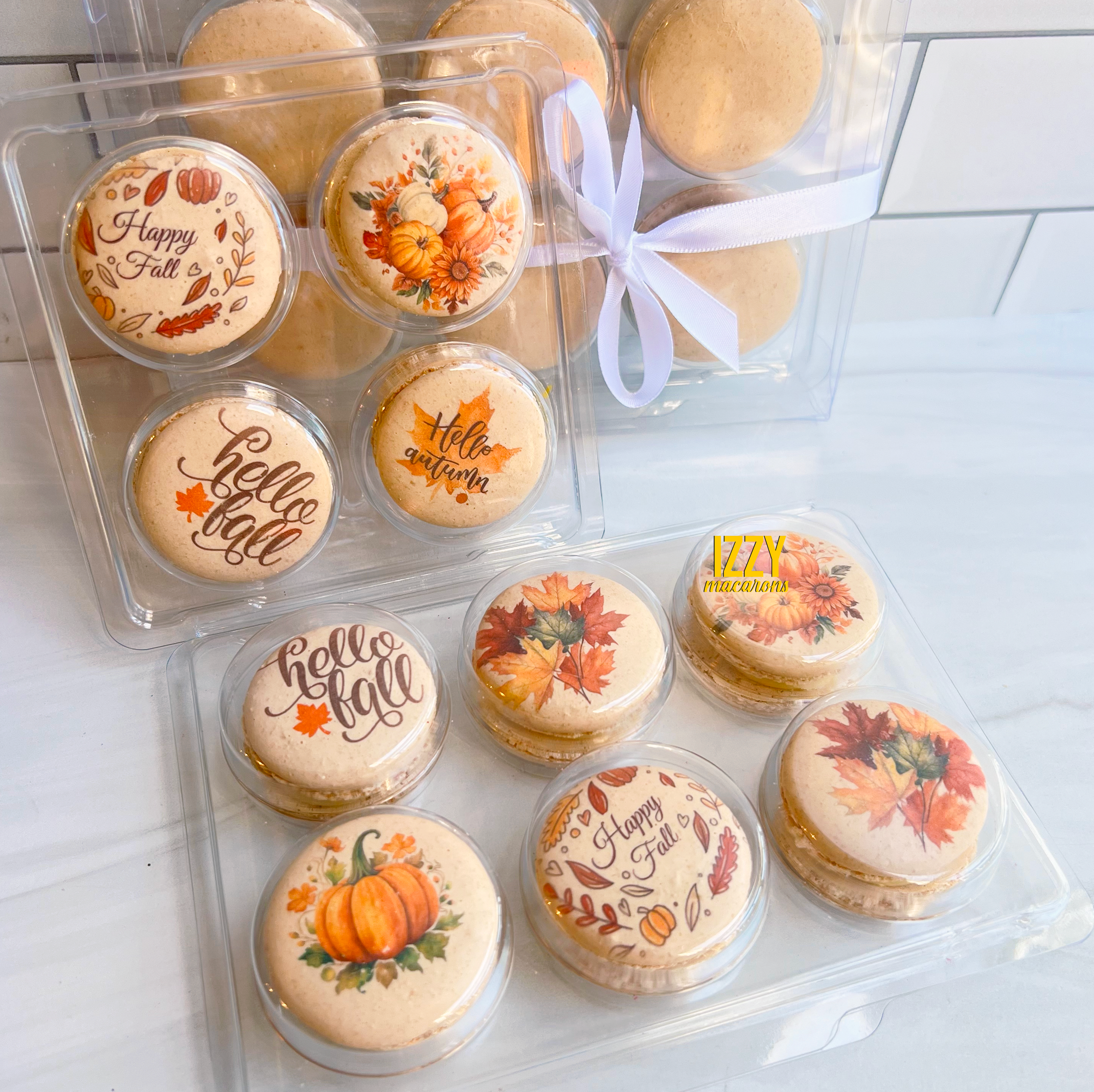 Customized Macarons - Flat Package - Add Prints