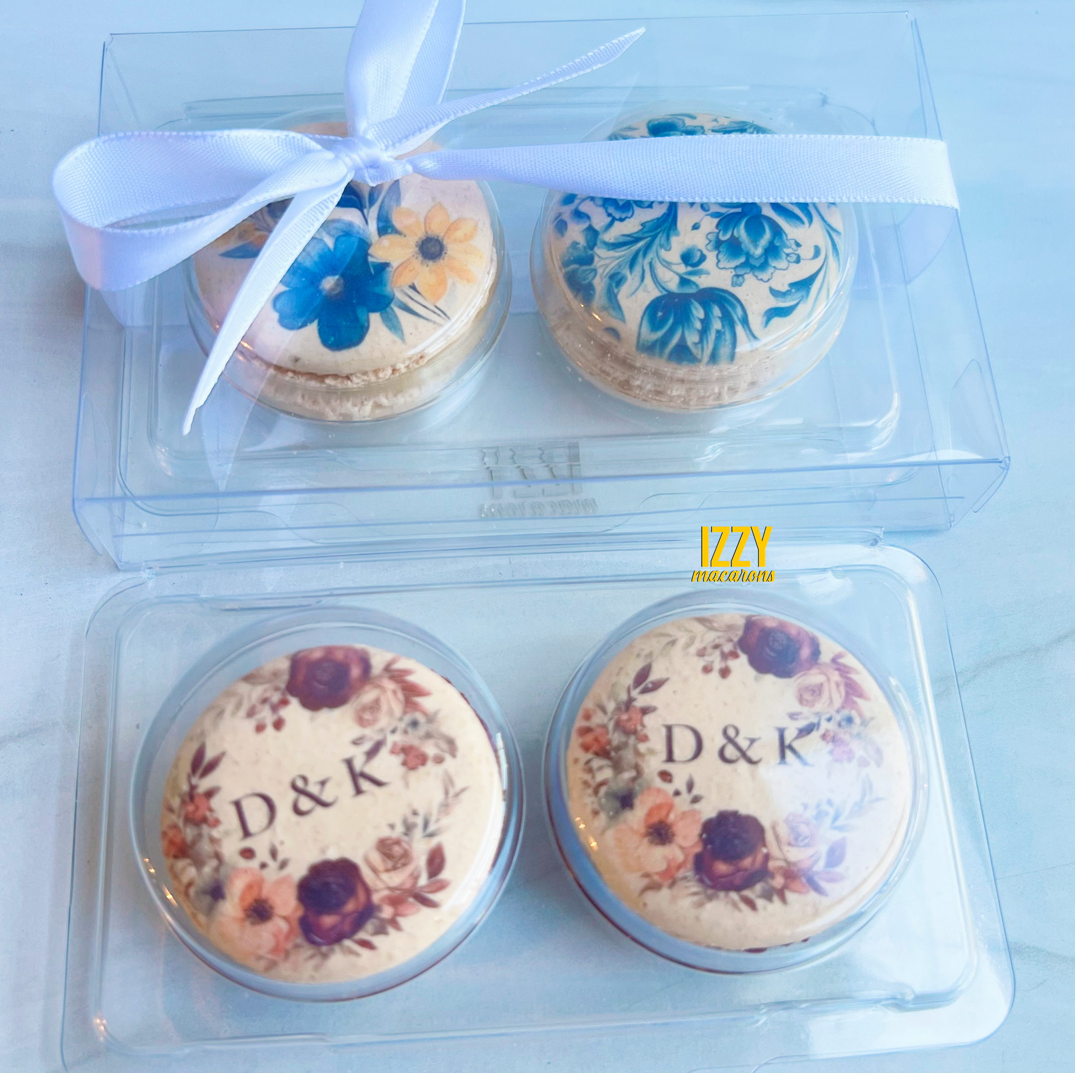 Customized Party Favor Macarons - Flat Package