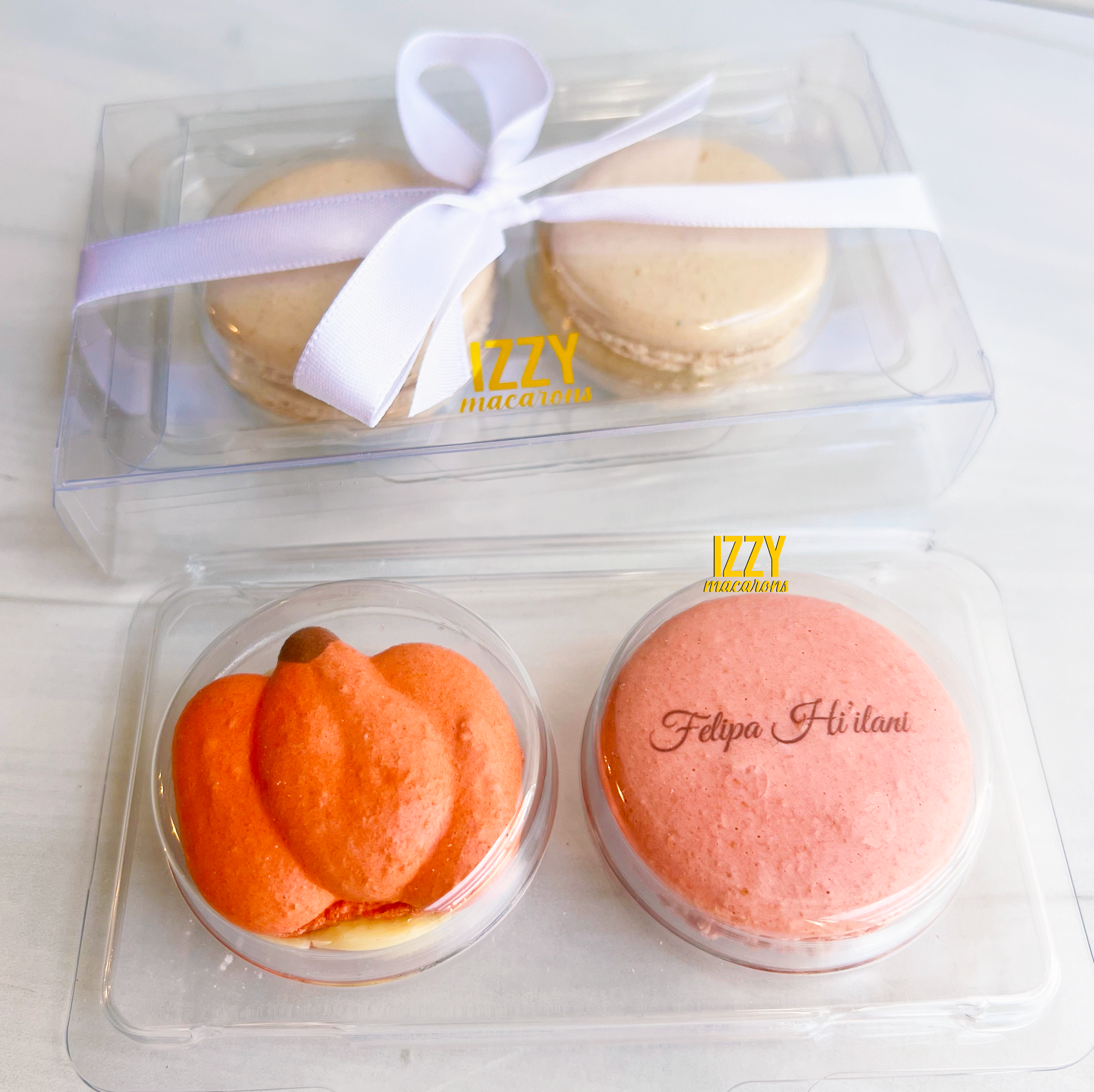 Customized Party Favor Macarons - Flat Package