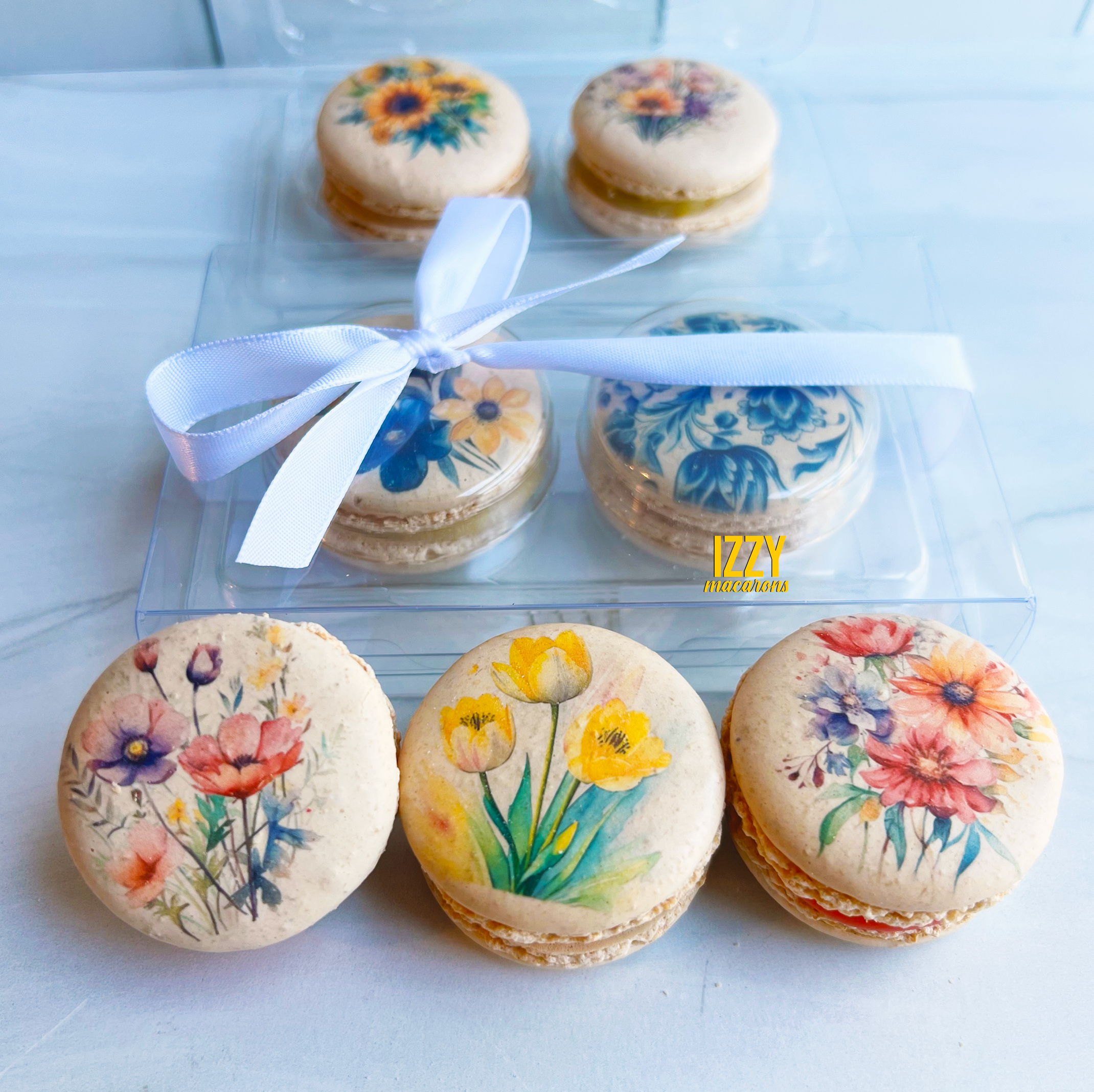 Customized Macarons - Flat Package - Add Prints