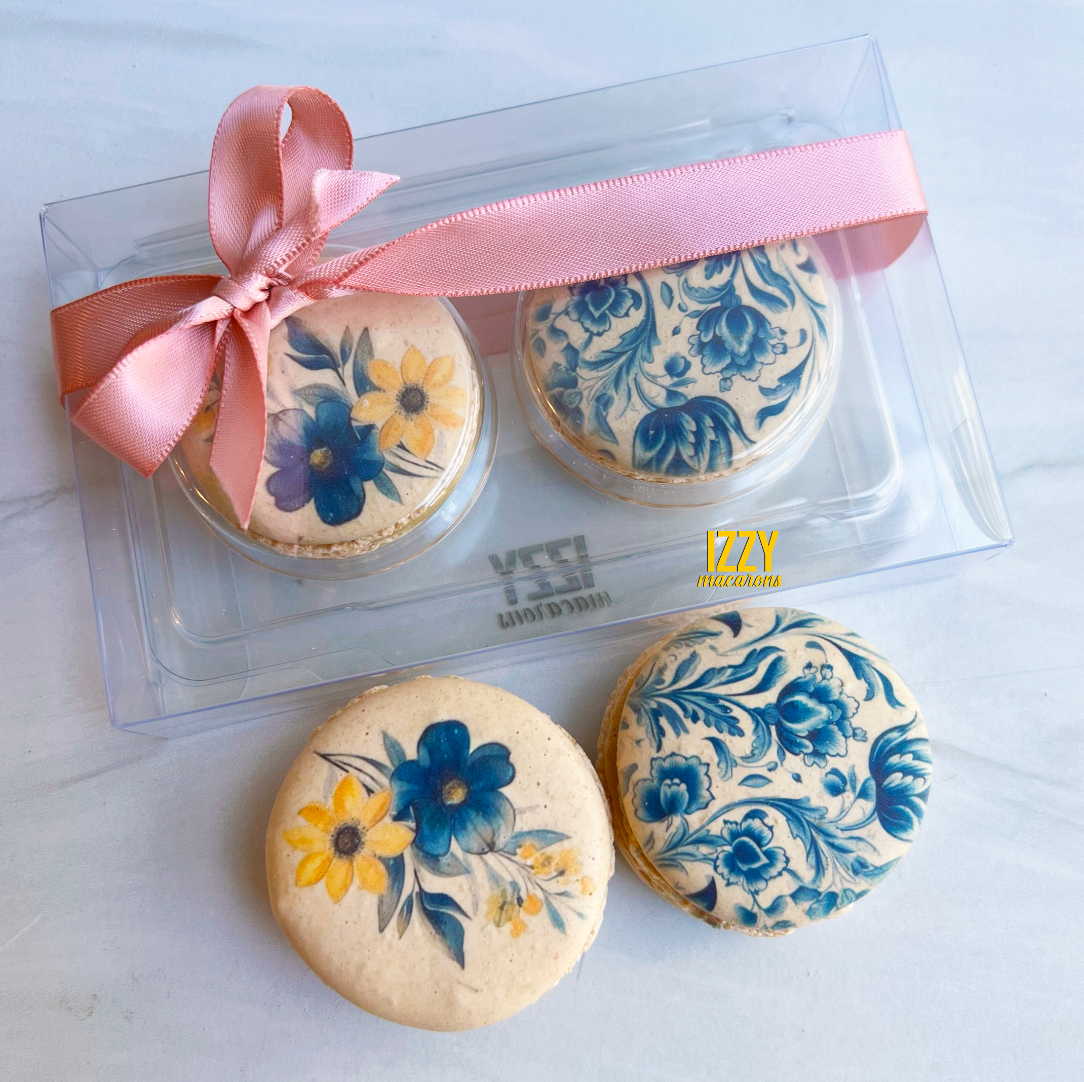 Customized Party Favor Macarons - Flat Package