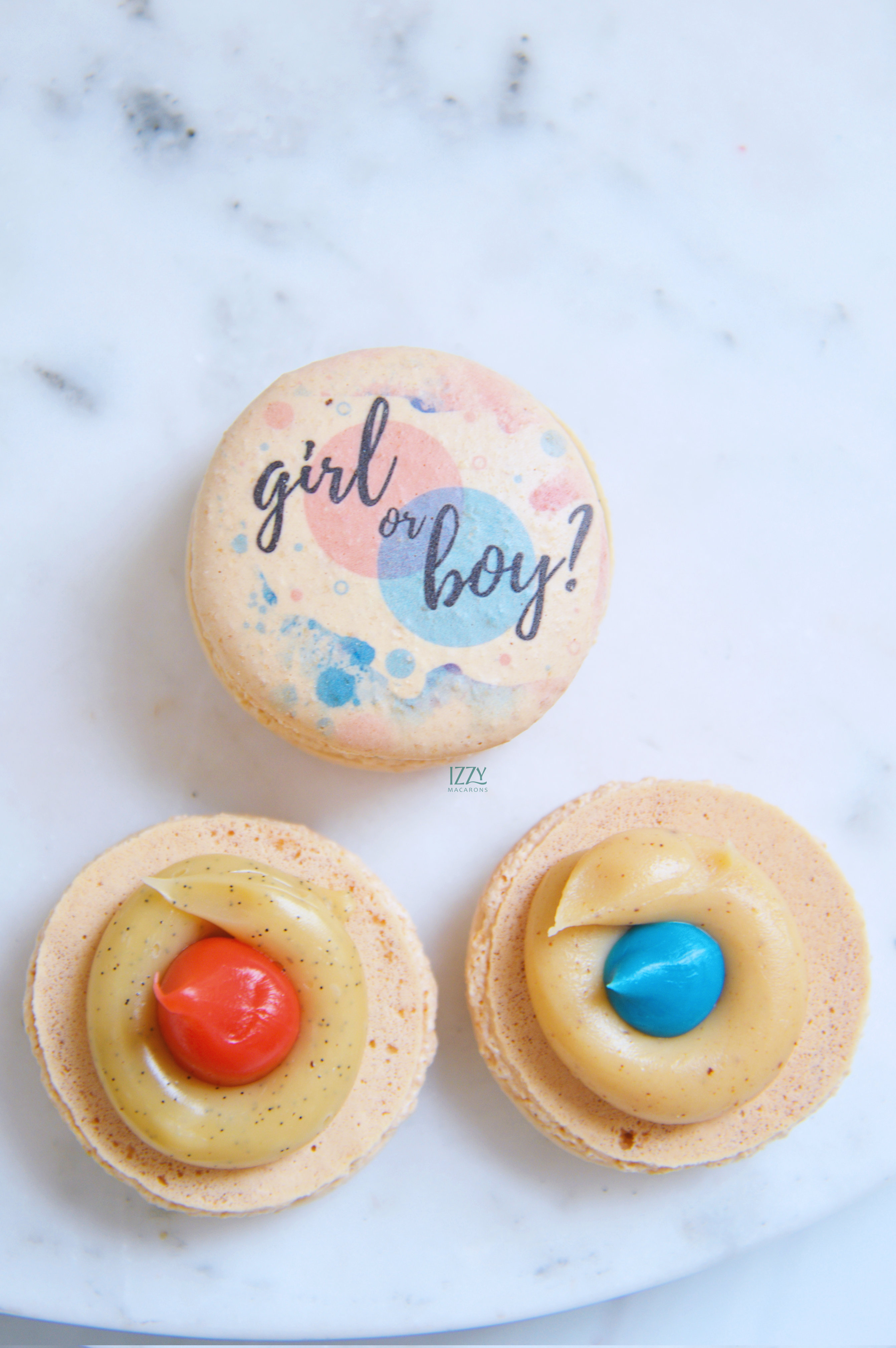 Gender Reveal Macarons / Boy or Girl?