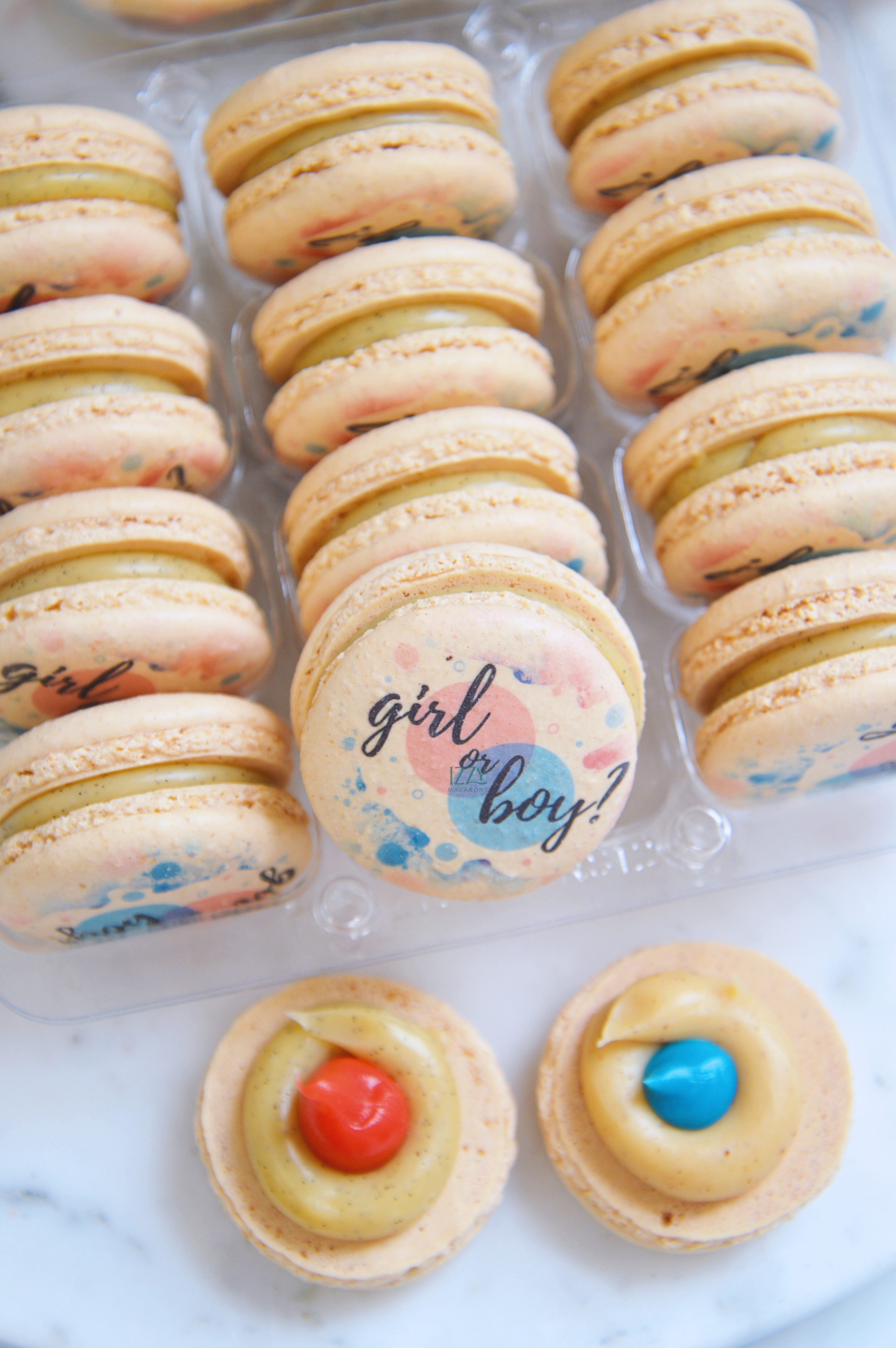 Gender Reveal Macarons / Boy or Girl?