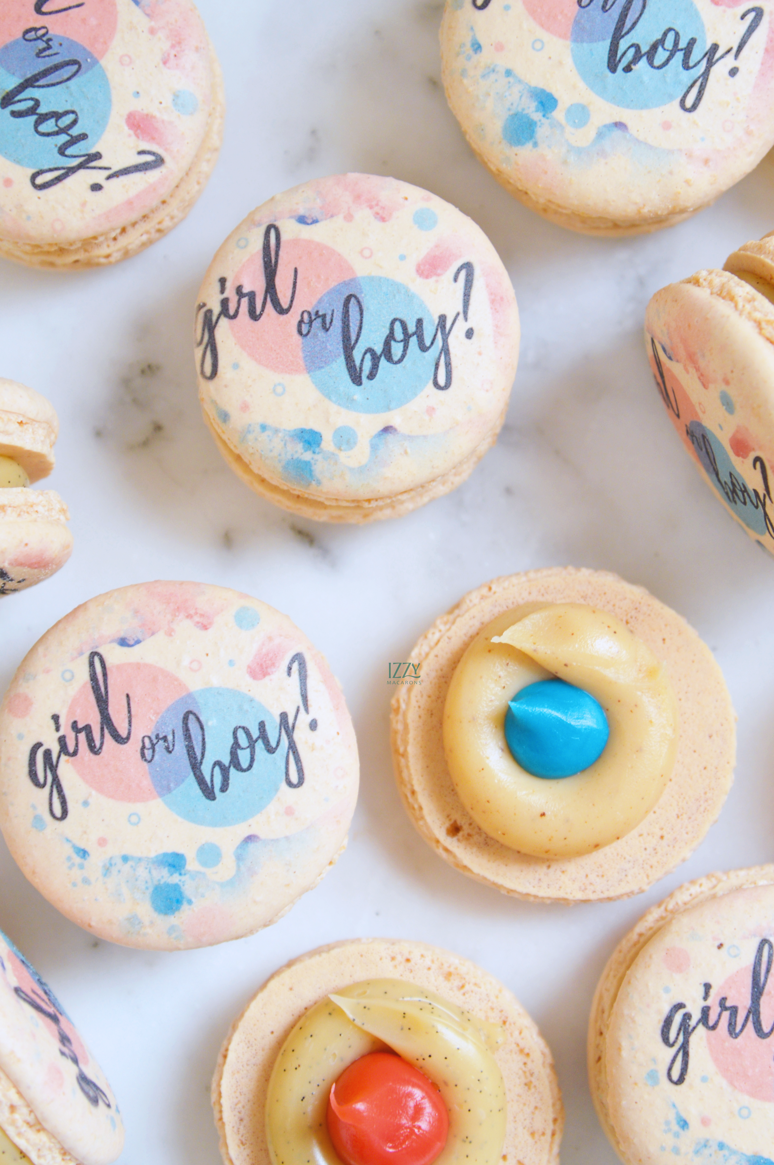 Gender Reveal Macarons / Boy or Girl?