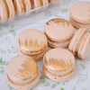 Ivory Macarons - With Gold Brush