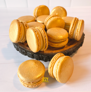 Gold Macarons - Izzy Macarons