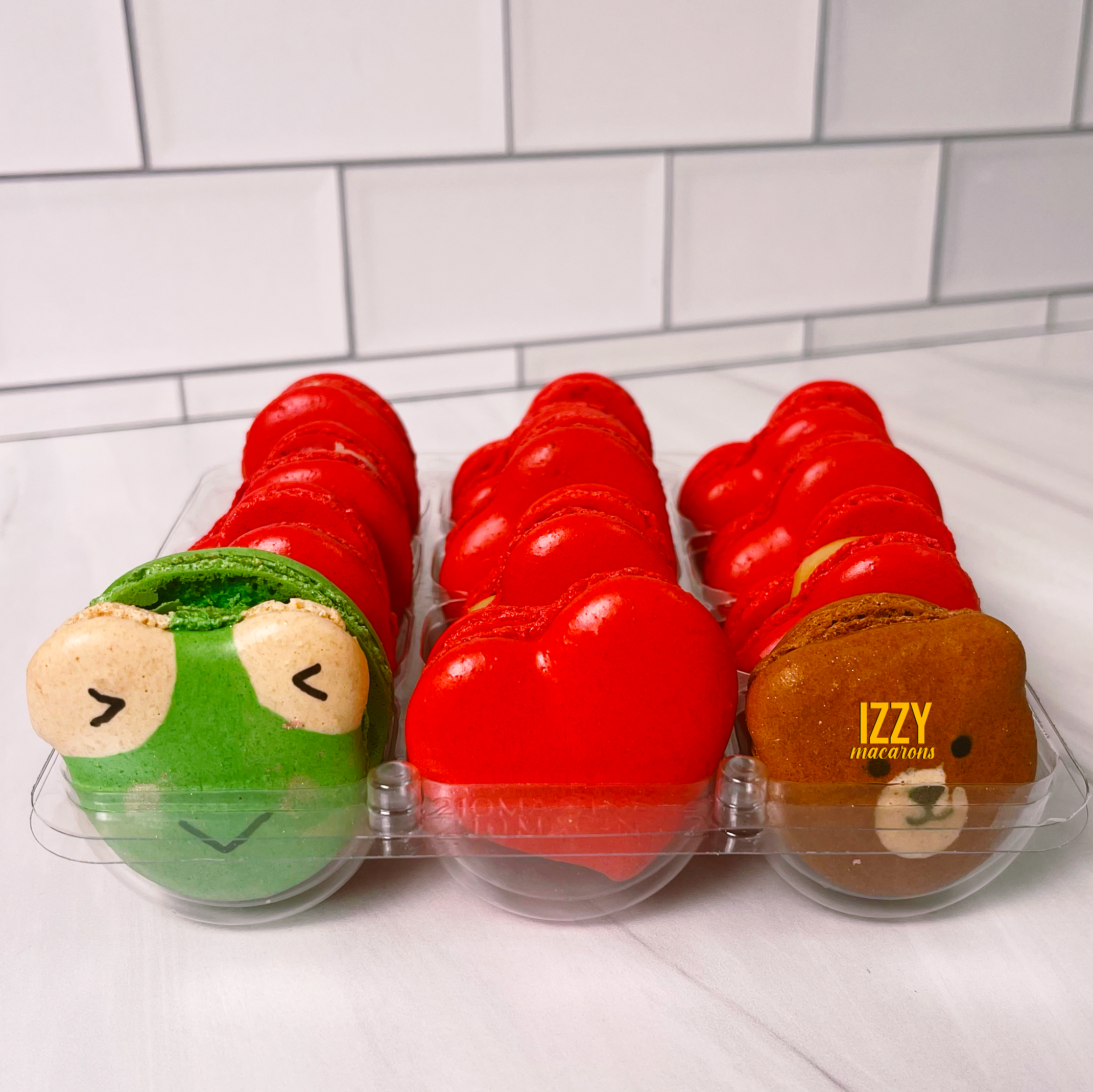 Heart/ Bear/ Frog Macarons