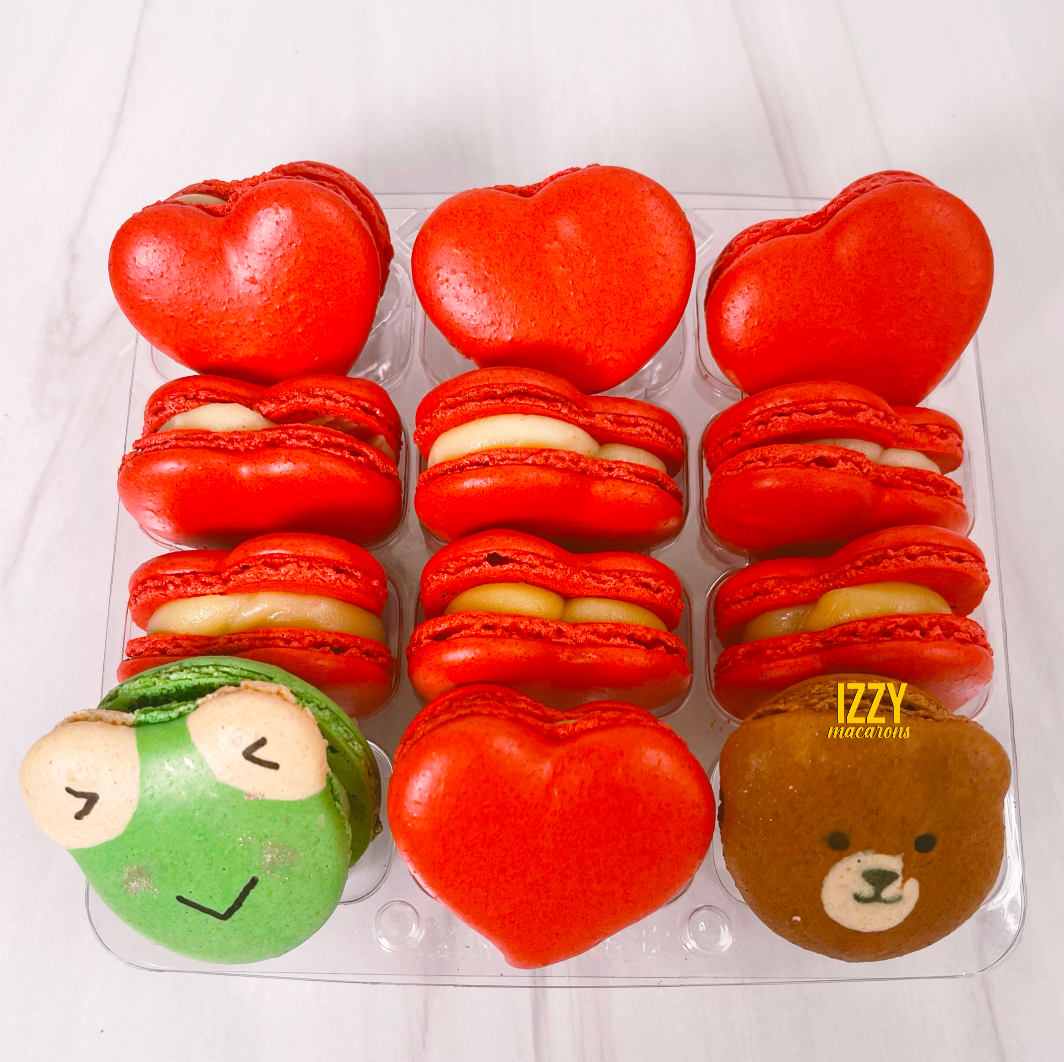 Heart/ Bear/ Frog Macarons