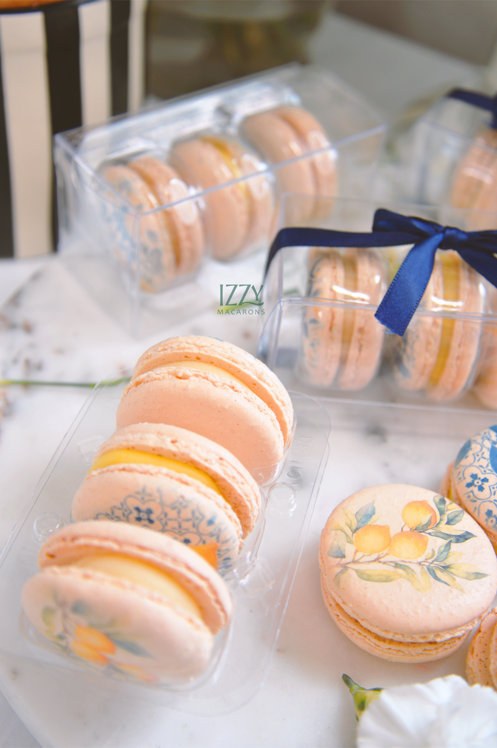 Customized Party Favor Macarons of 3 - Add Prints