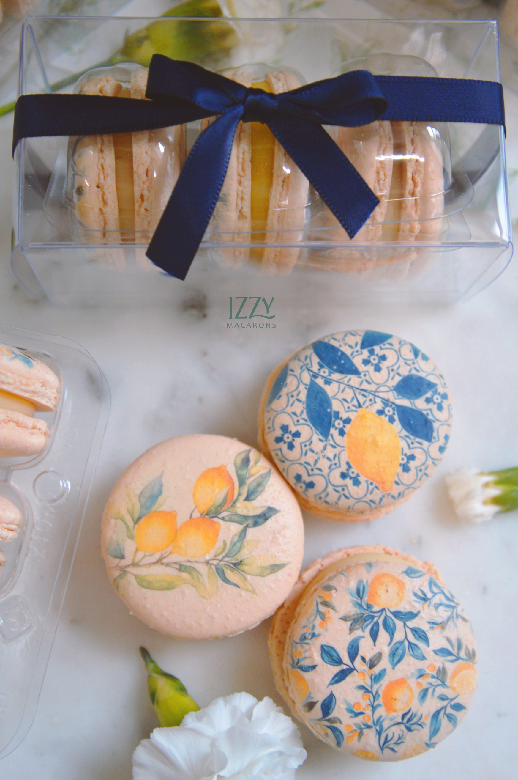 Customized Party Favor Macarons of 3 - Add Prints