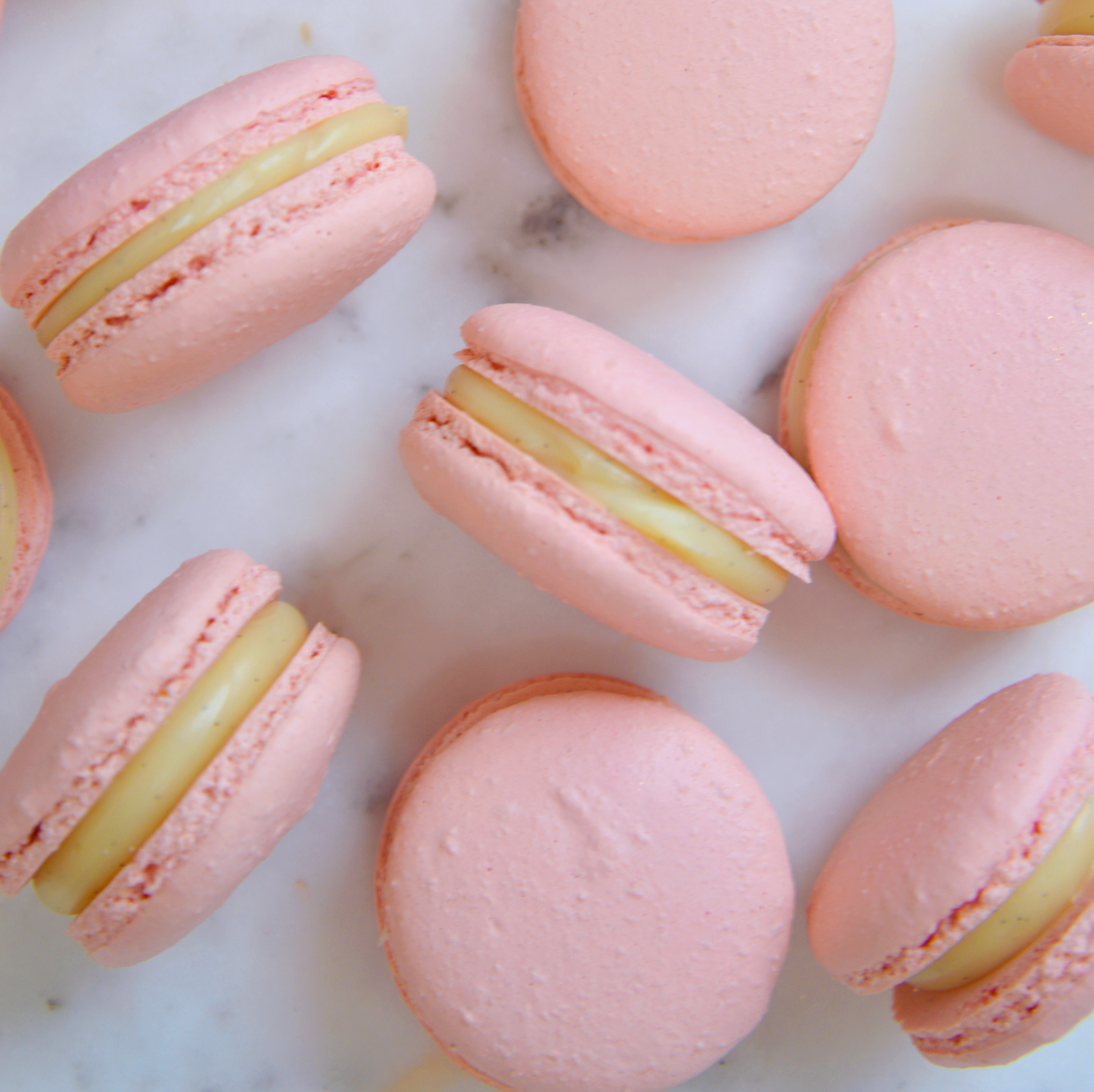 Light Pastel Pink Macarons