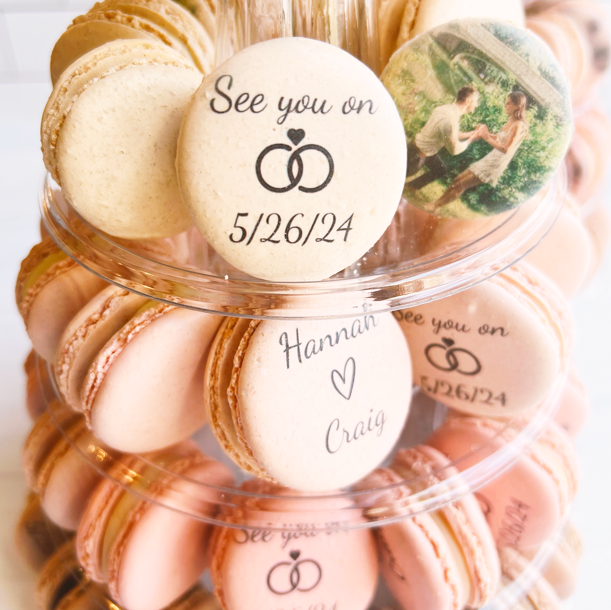 Customized French Macarons Tower