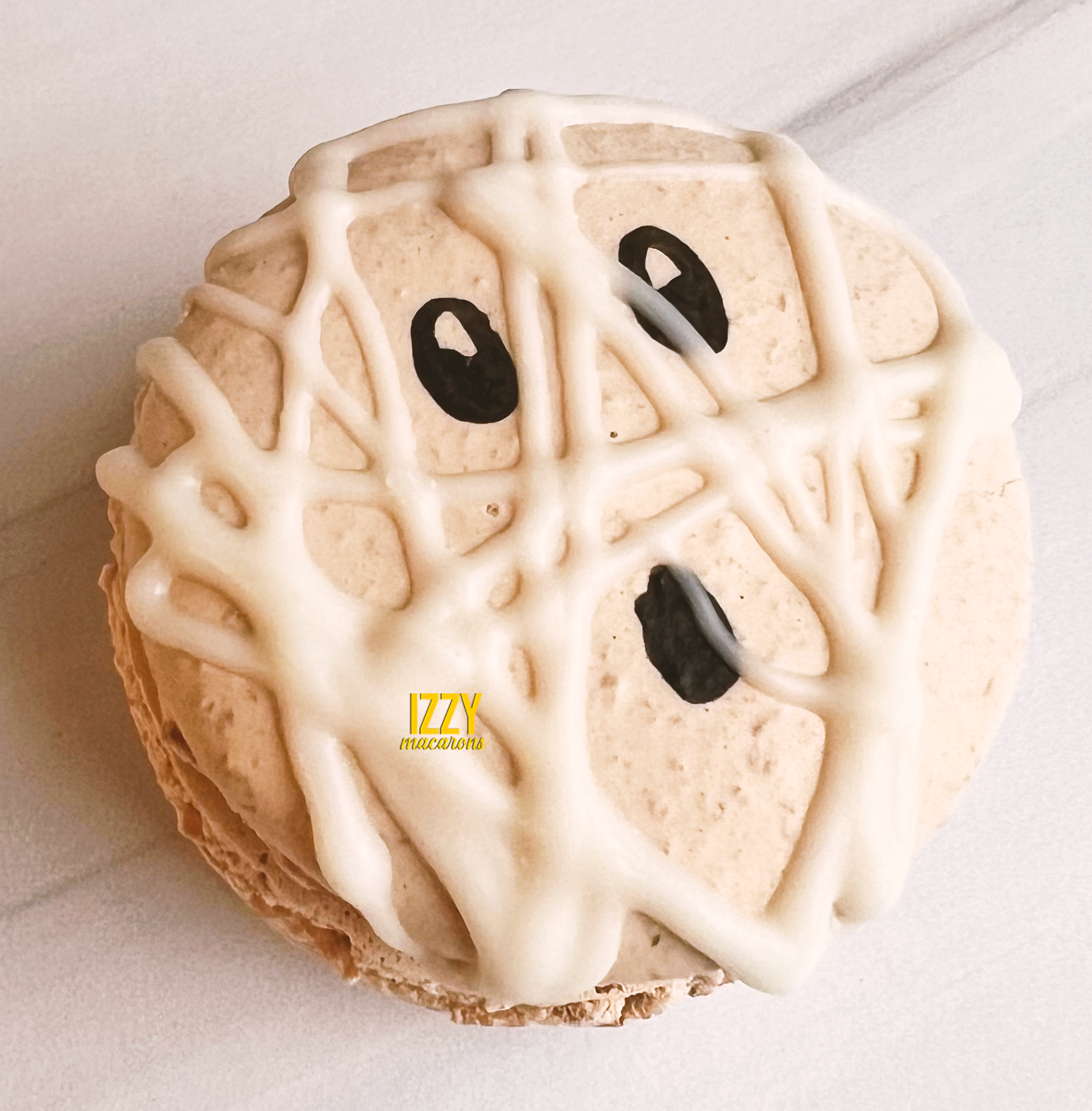 Mummy Macarons - Halloween Macarons - Izzy Macarons