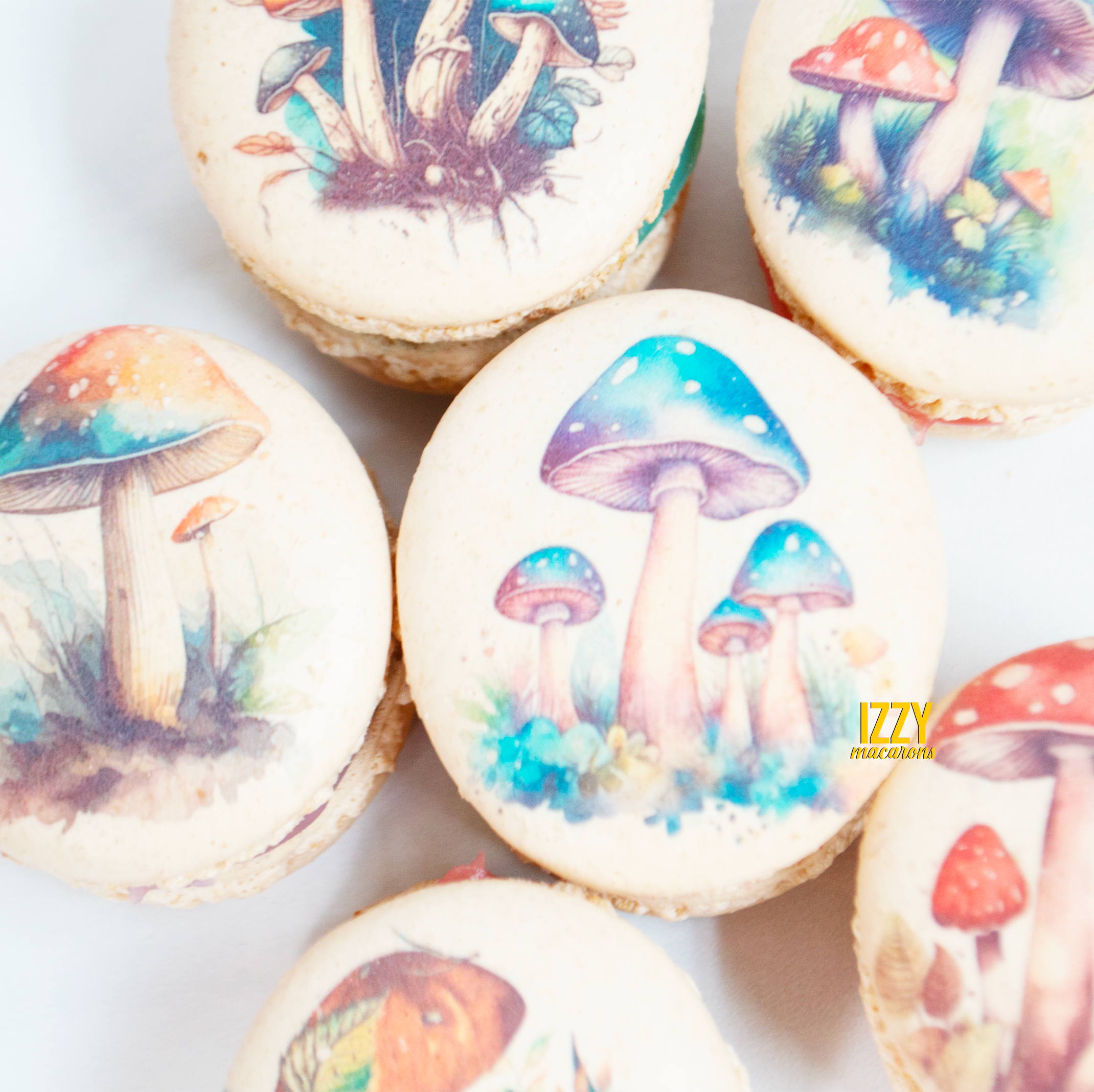 Mushroom Prints Macarons