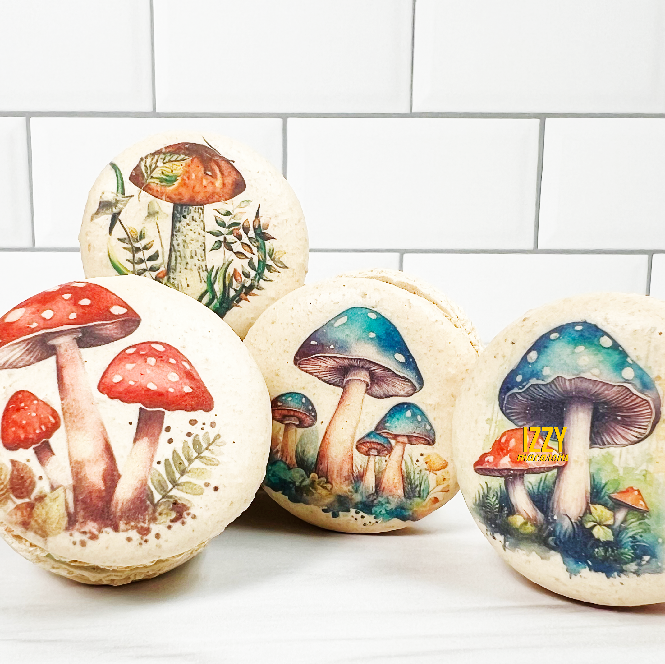 Mushroom Prints Macarons