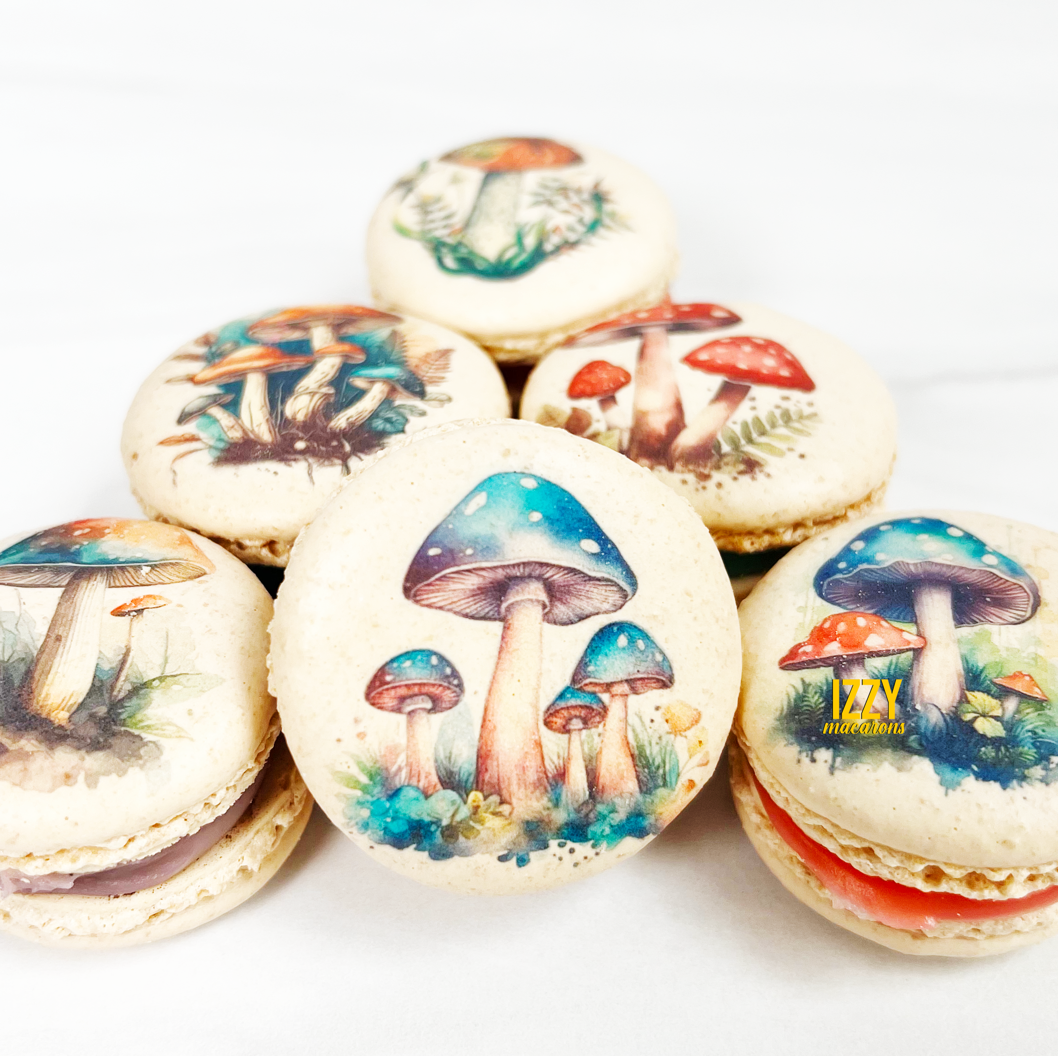 Mushroom Prints Macarons