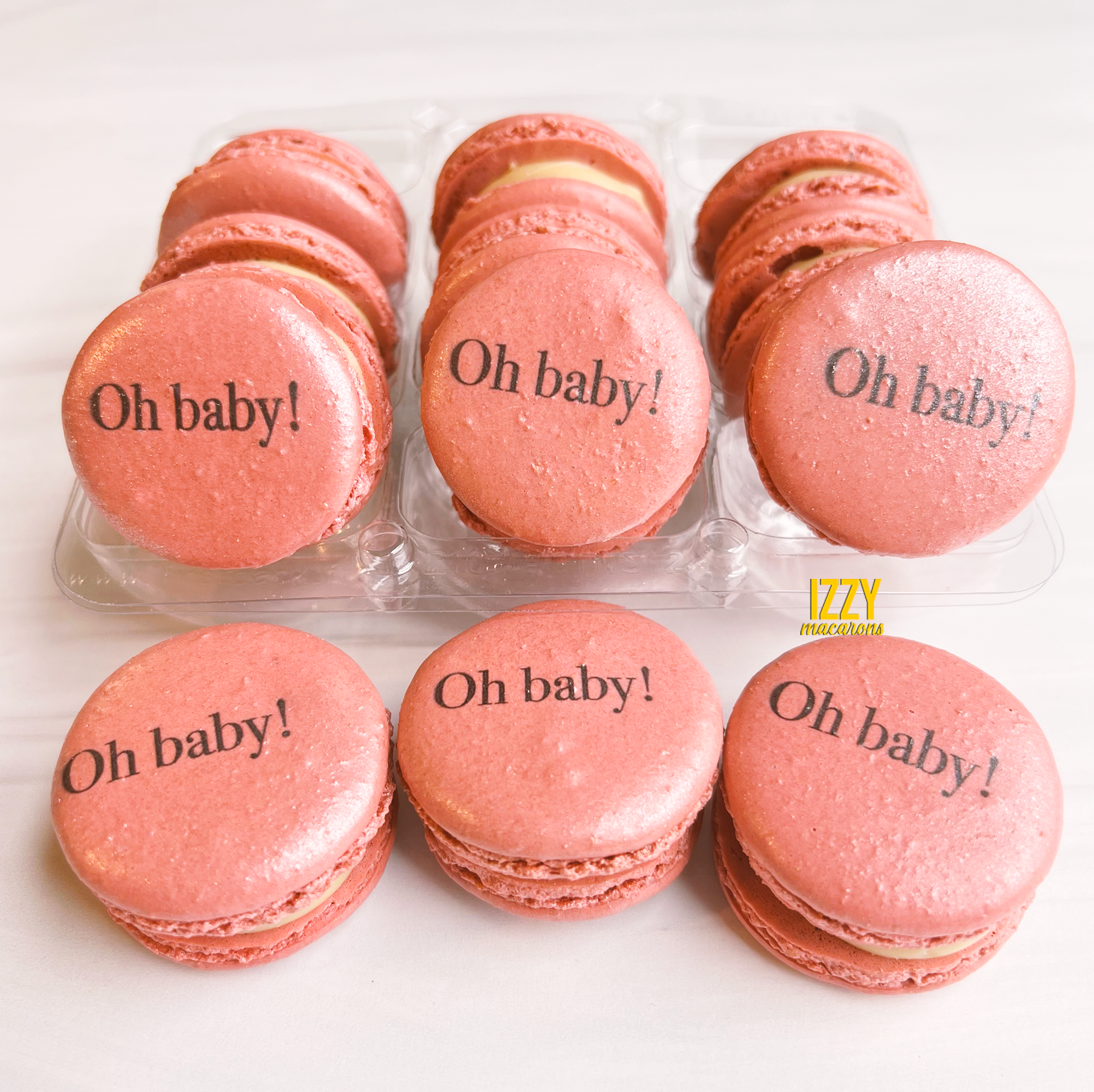 Add Prints/ Name/ Monogram Macarons - Edible Print