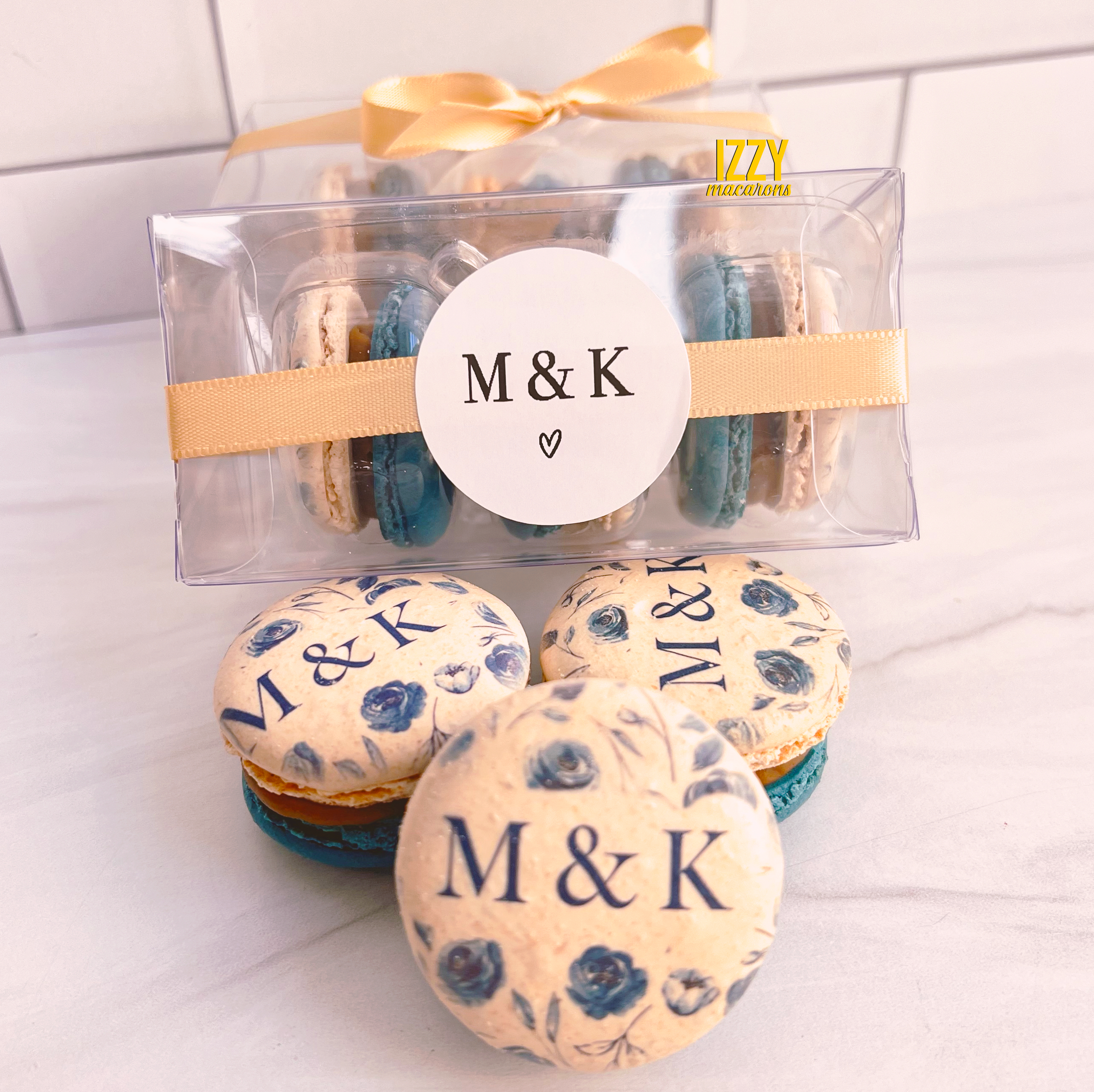 Customized Party Favor Macarons of 3 - Add Prints