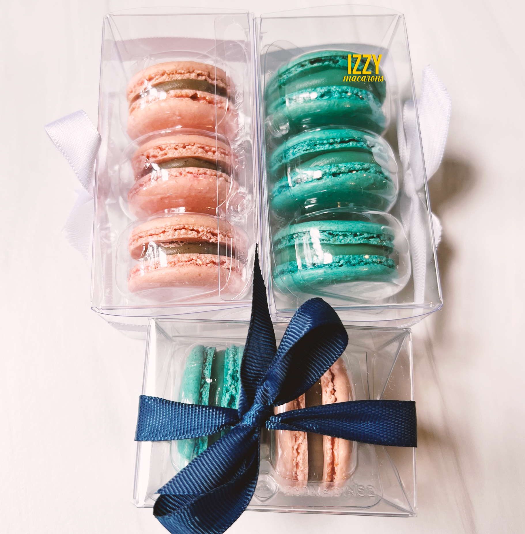 macarons party favor for baby shower