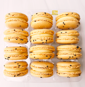 Passion Fruit Macarons - Izzy Macarons