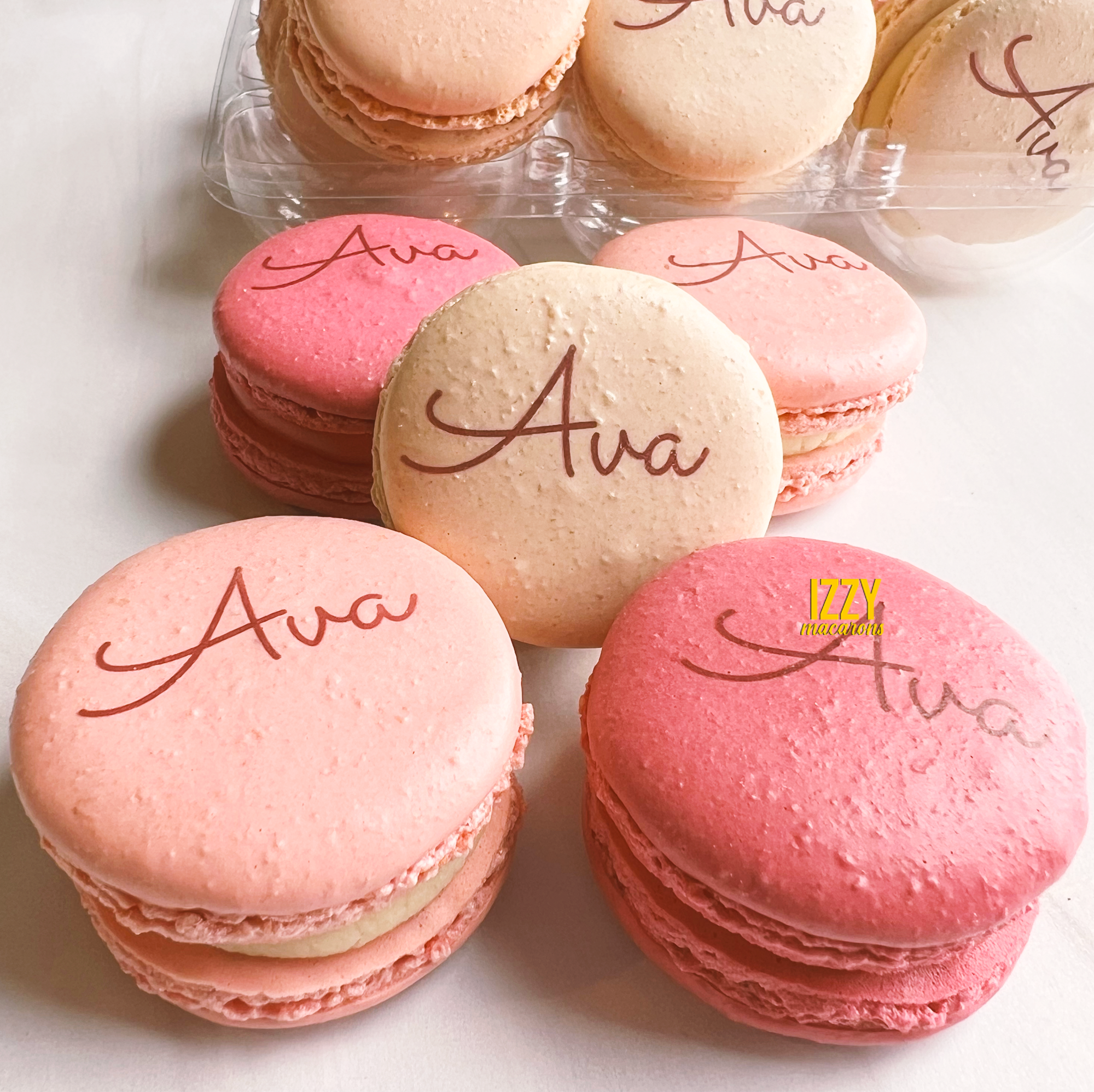 Add Prints/ Name/ Monogram Macarons - Edible Print