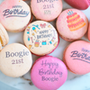 Pink Happy Birthday - Customized French Macarons