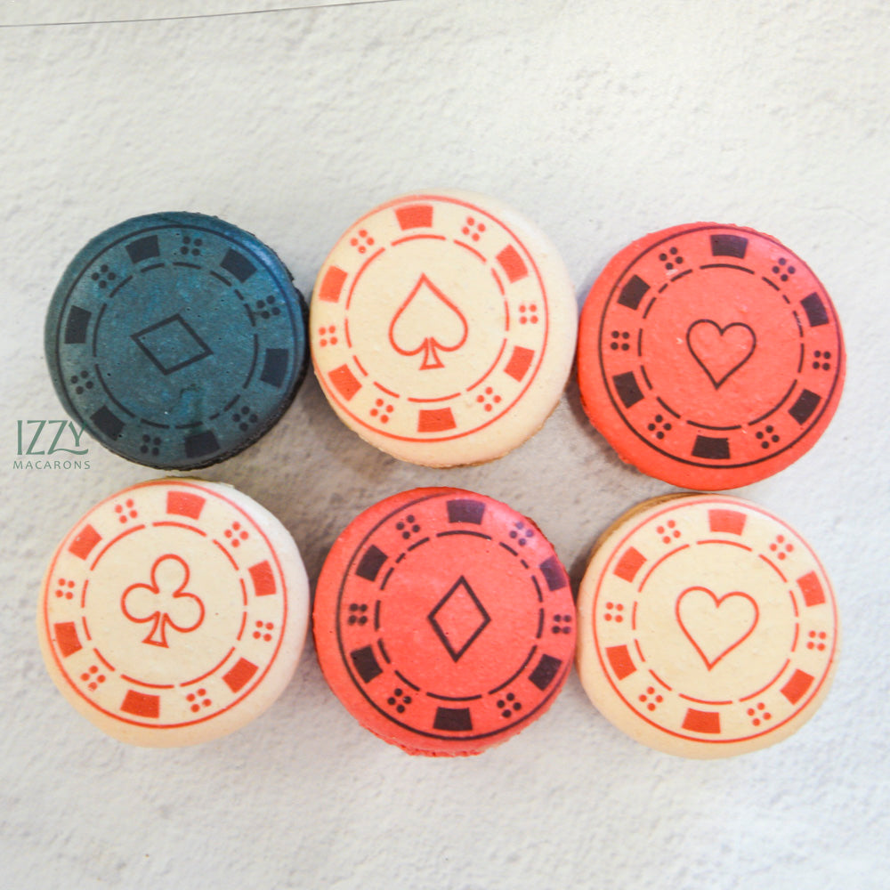 Casino Poker Chips Macarons