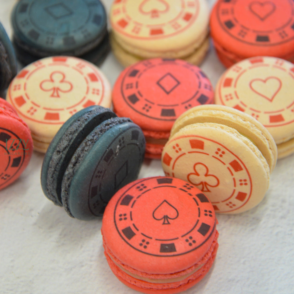 Casino Poker Chips Macarons