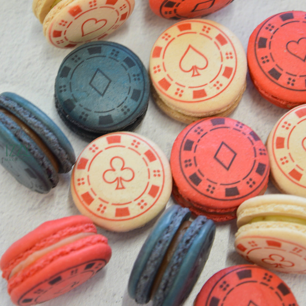 Casino Poker Chips Macarons