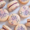 Purple Roses Macarons