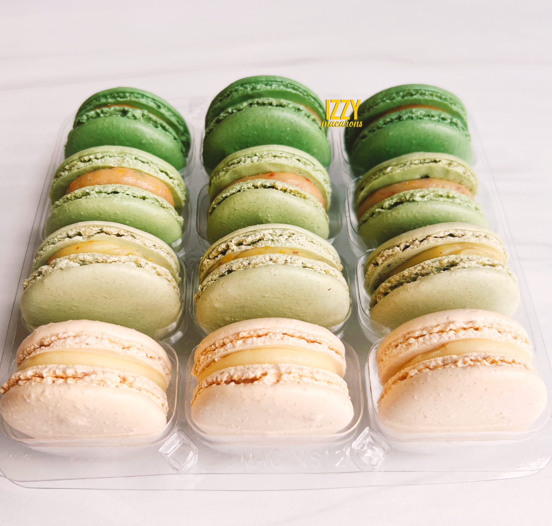 Sage Green Ombre Macarons
