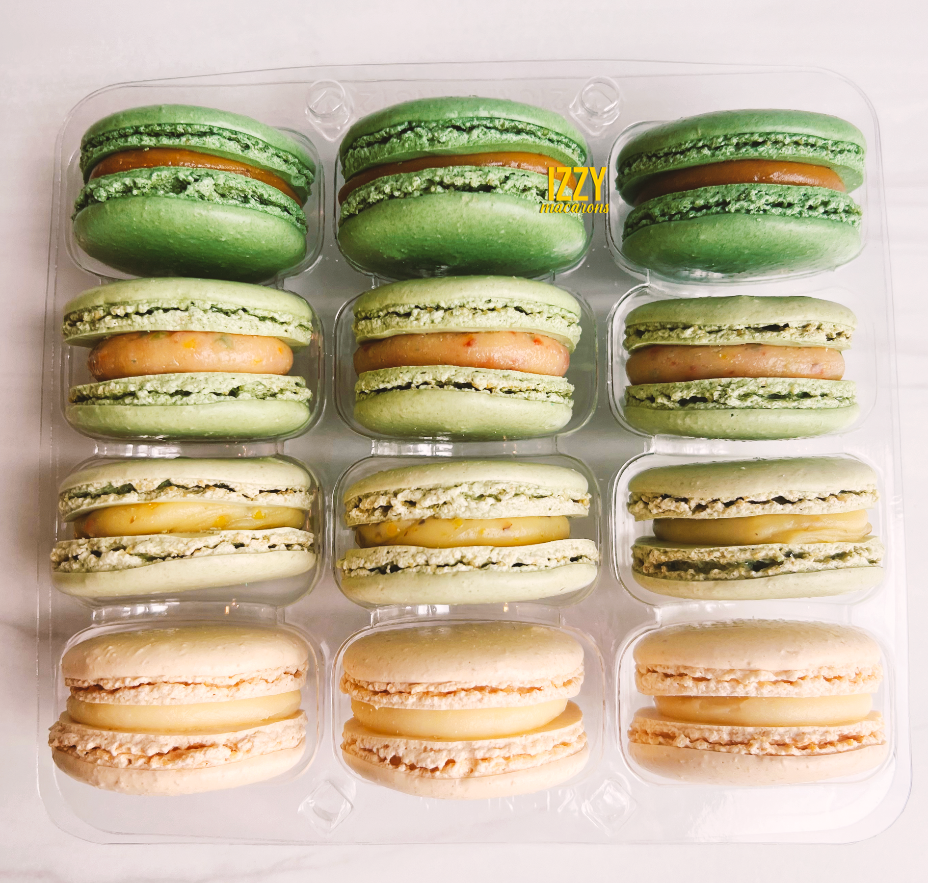 Sage Green Ombre Macarons