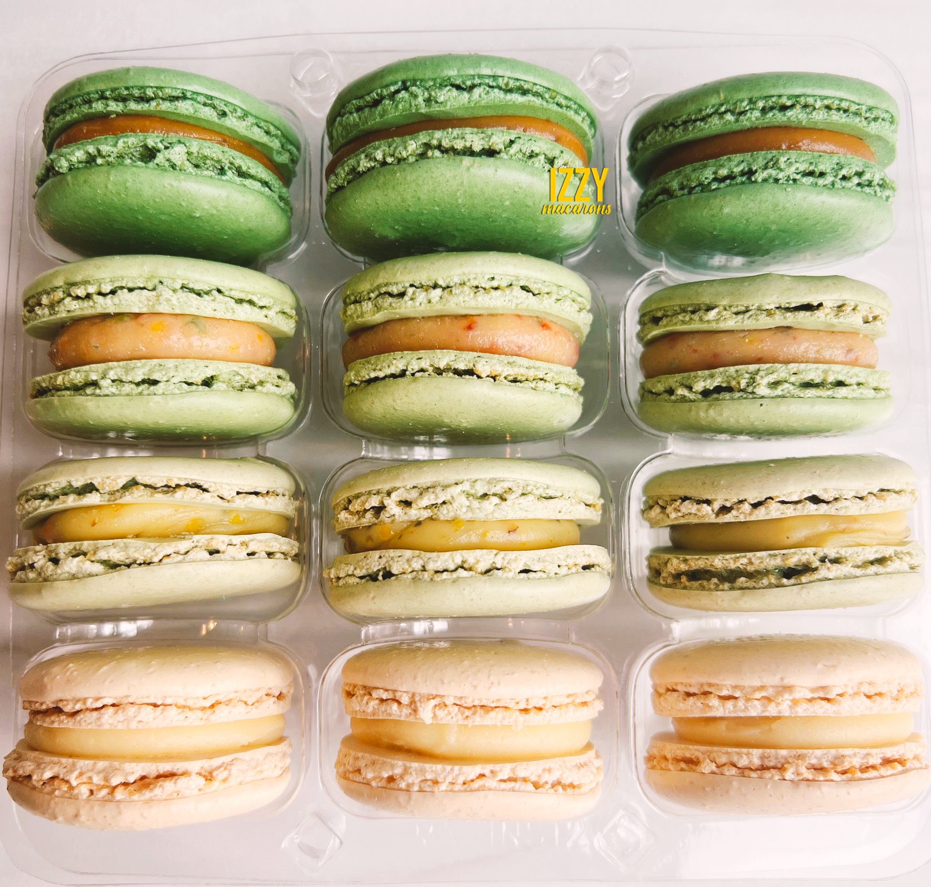 Sage Green Ombre Macarons