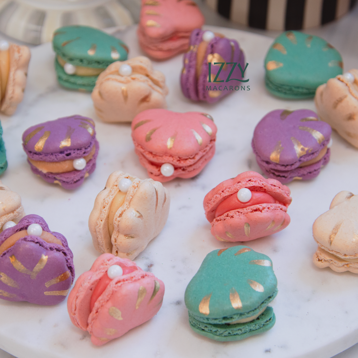 Seashell Macarons Seashell Macarons Seashell Macarons Seashell